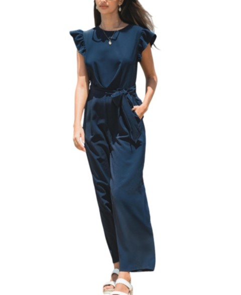 Женские Cupshe Women's Elegant Ruffle Sleeve Jumpsuit