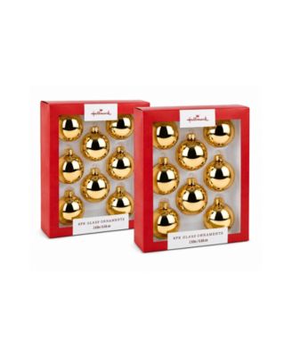 Holiday 16-Piece Glass Ball Ornaments
