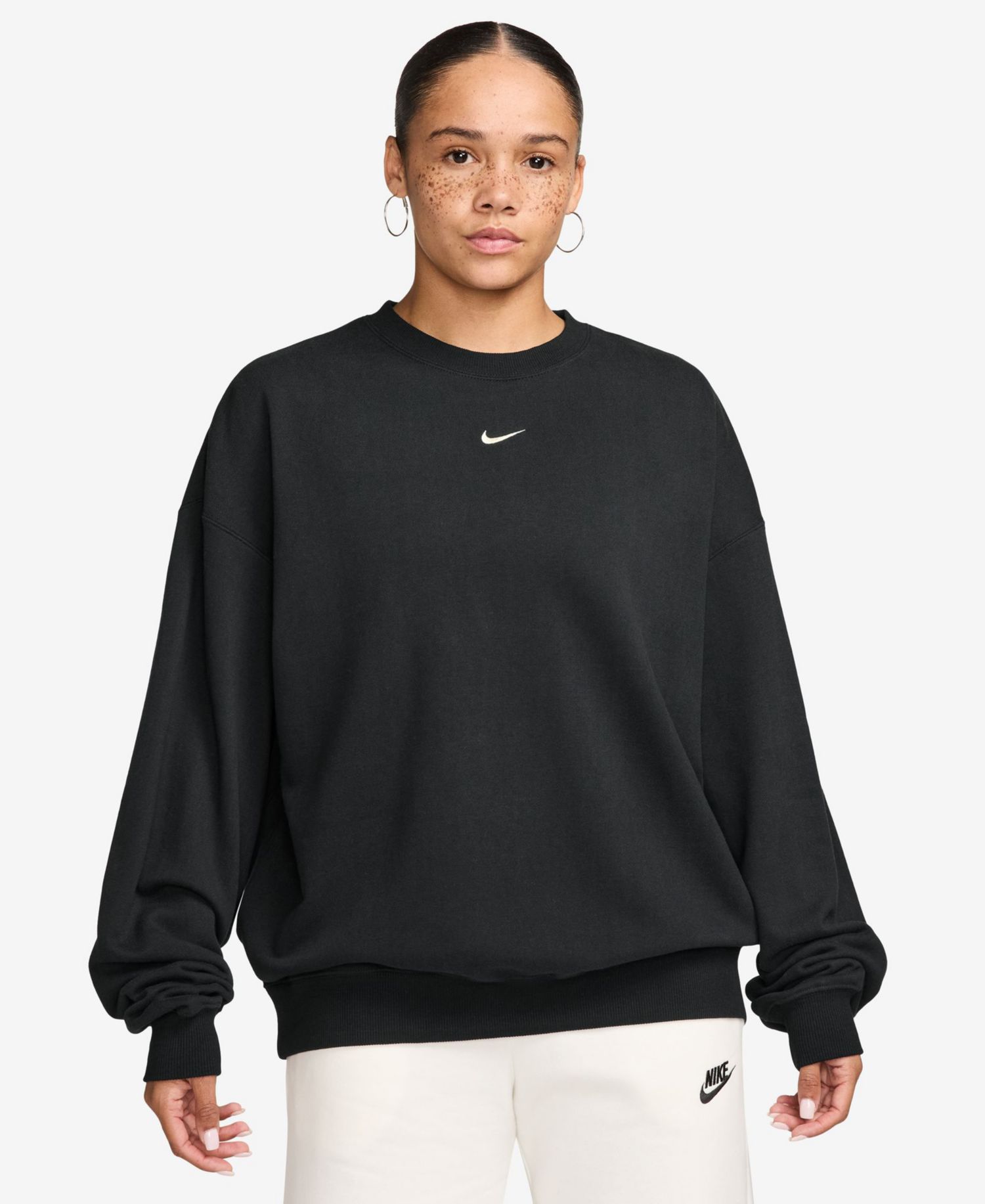 Women's Studio Fleece Lightweight Oversized Crewneck Sweatshirt