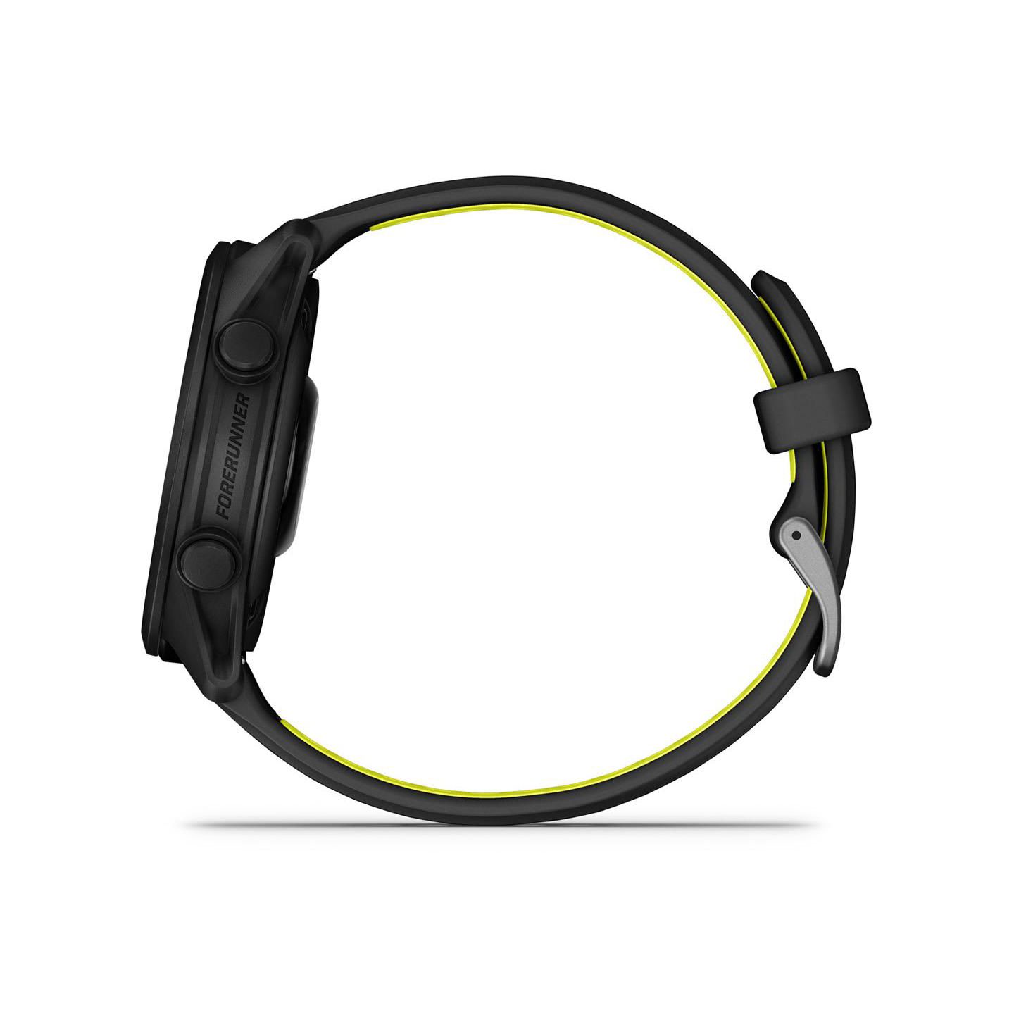 GPS-смарт-часы Garmin Forerunner 170 для бега с пульсометром, силикон, 43 мм, цвет: Чёрный / Жёлтый — фото 3