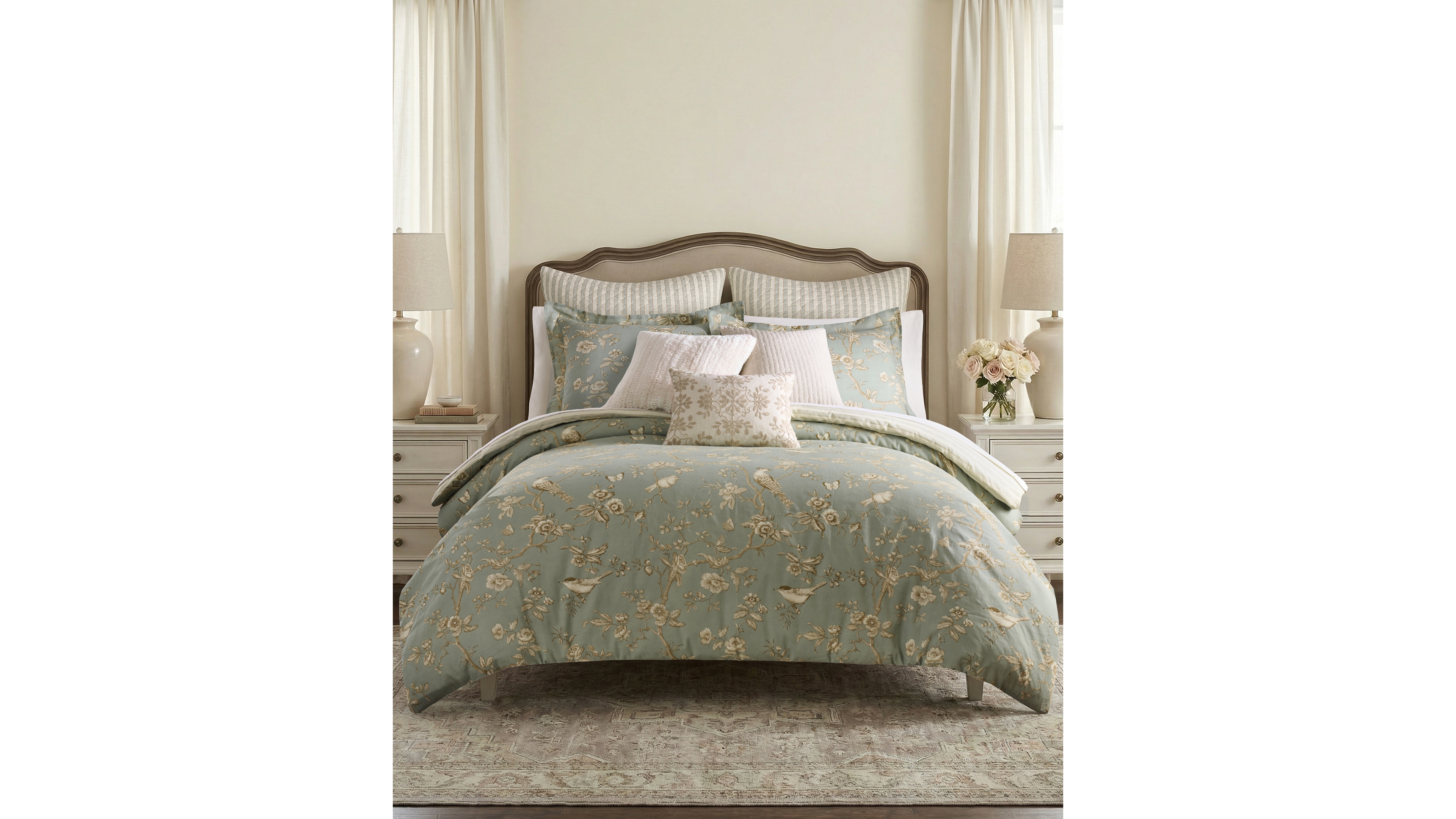 Levtex Home Lyon Reversible 3-Piece Duvet Cover Set, King/California King