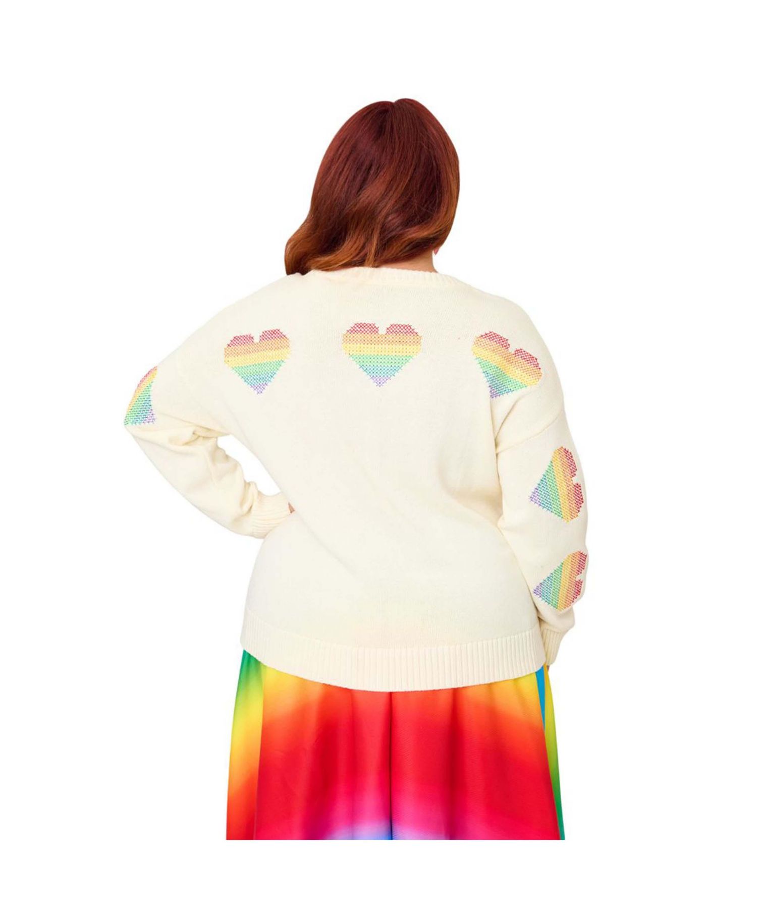 Plus Size Cat Long Sleeve Sweater