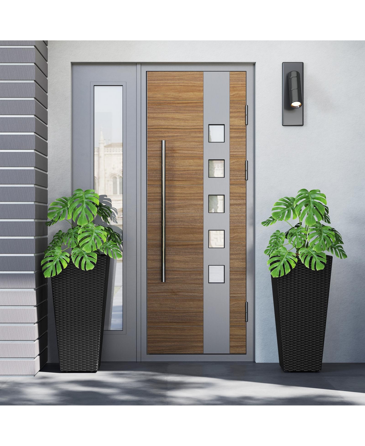 Sugift Set of 2 30 Inch Tall Flower Pot with Open-ended Base