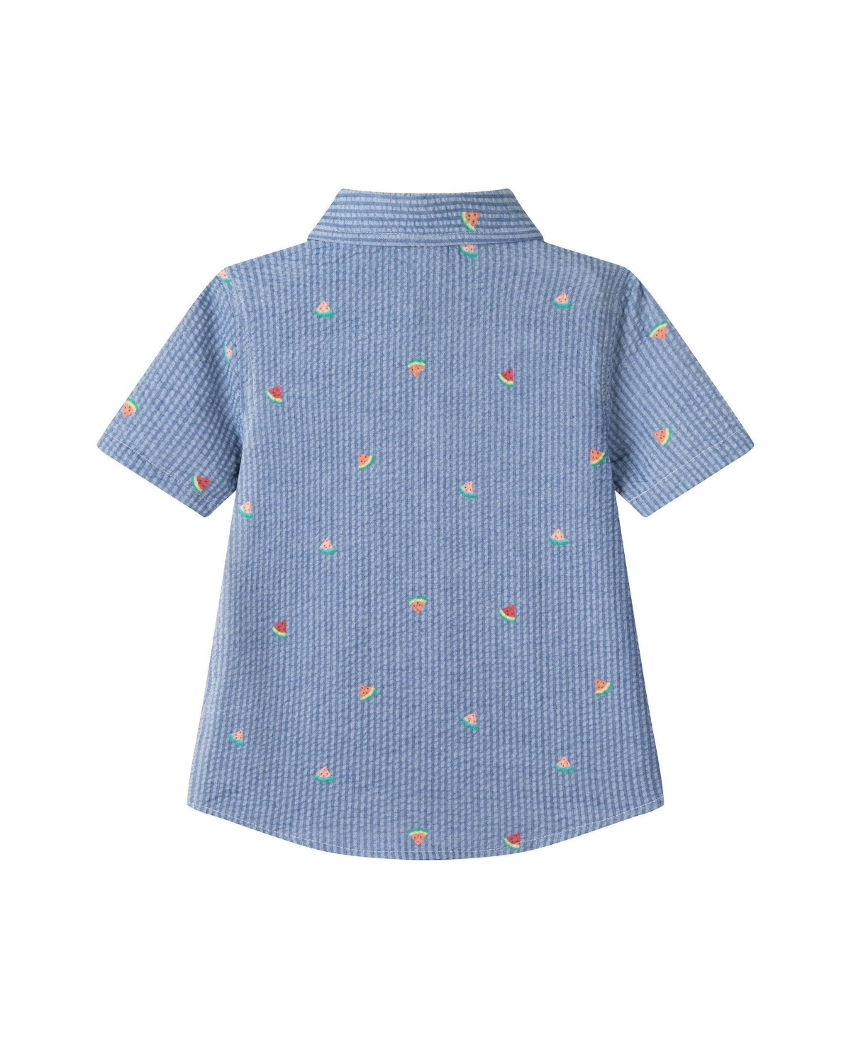 Andy & Evan Little Boys Watermelon Seersucker Buttondown Shirt