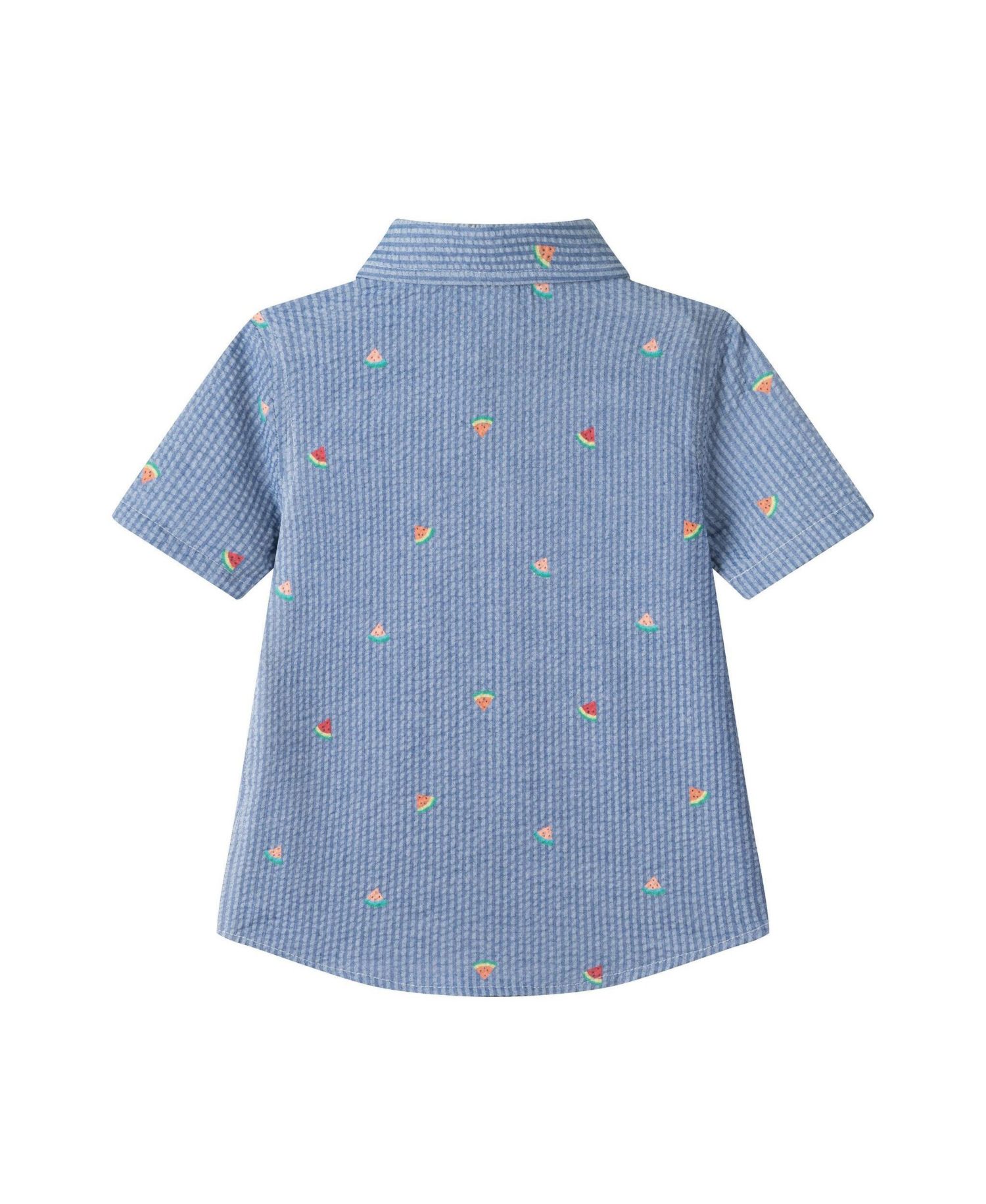 Big Boys Watermelon Seersucker Buttondown Shirt