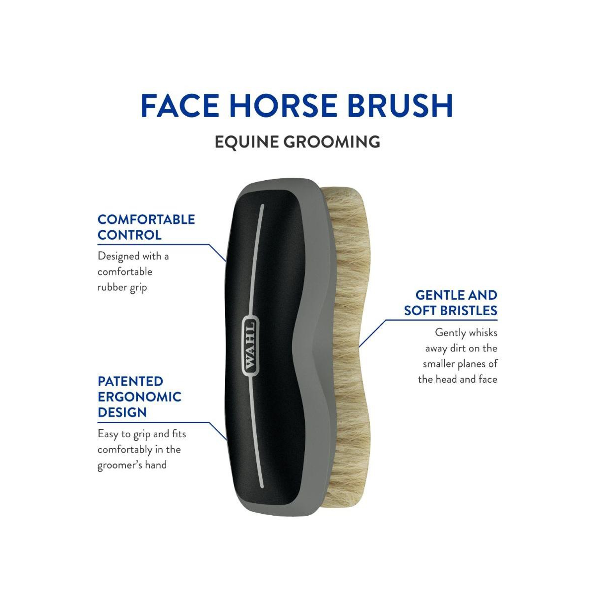 Wahl Professional Animal Equine Grooming Face Horse Brush