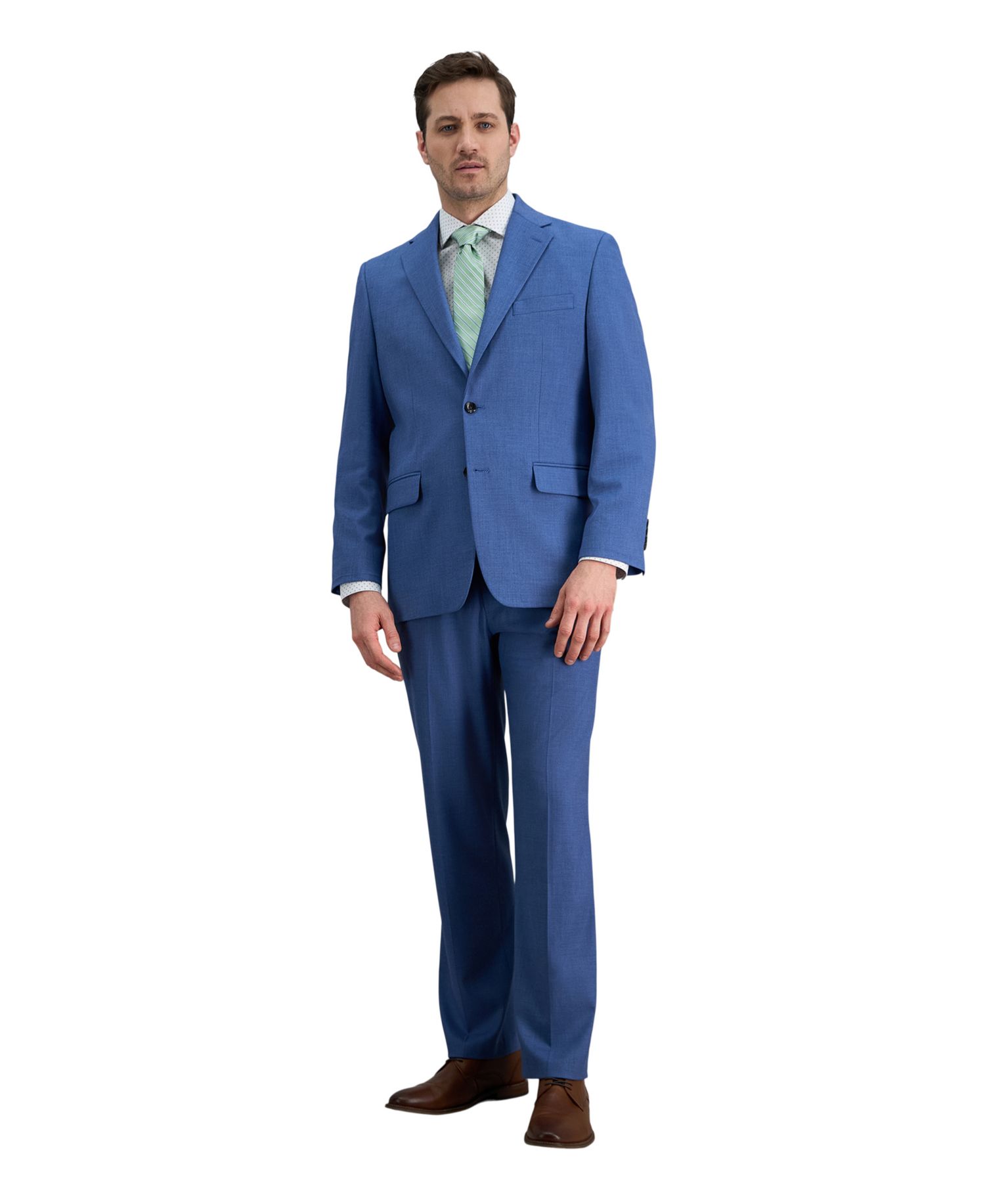Men's Premium Stretch Classic-Fit Flat Front Suit Pants