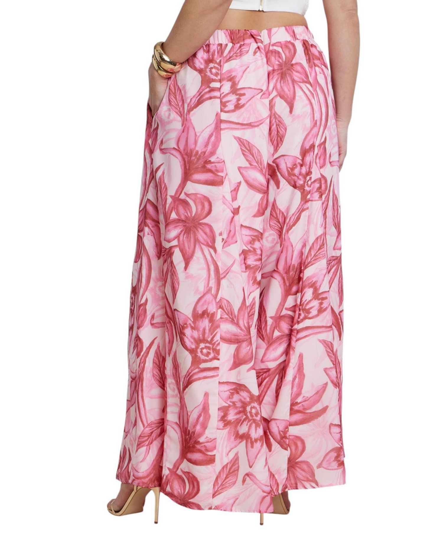 Women's Wide-Leg Godet Pants