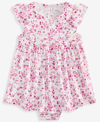 Baby Girls' 0M-24M Floral-Print Skirted Sunsuit