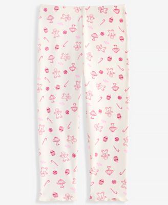 First Impressions Baby Girls 3M-24M Mix Match Little-Treats-Print Ribbed Leggings Macys Exclusive - Delicate Ivory 14$