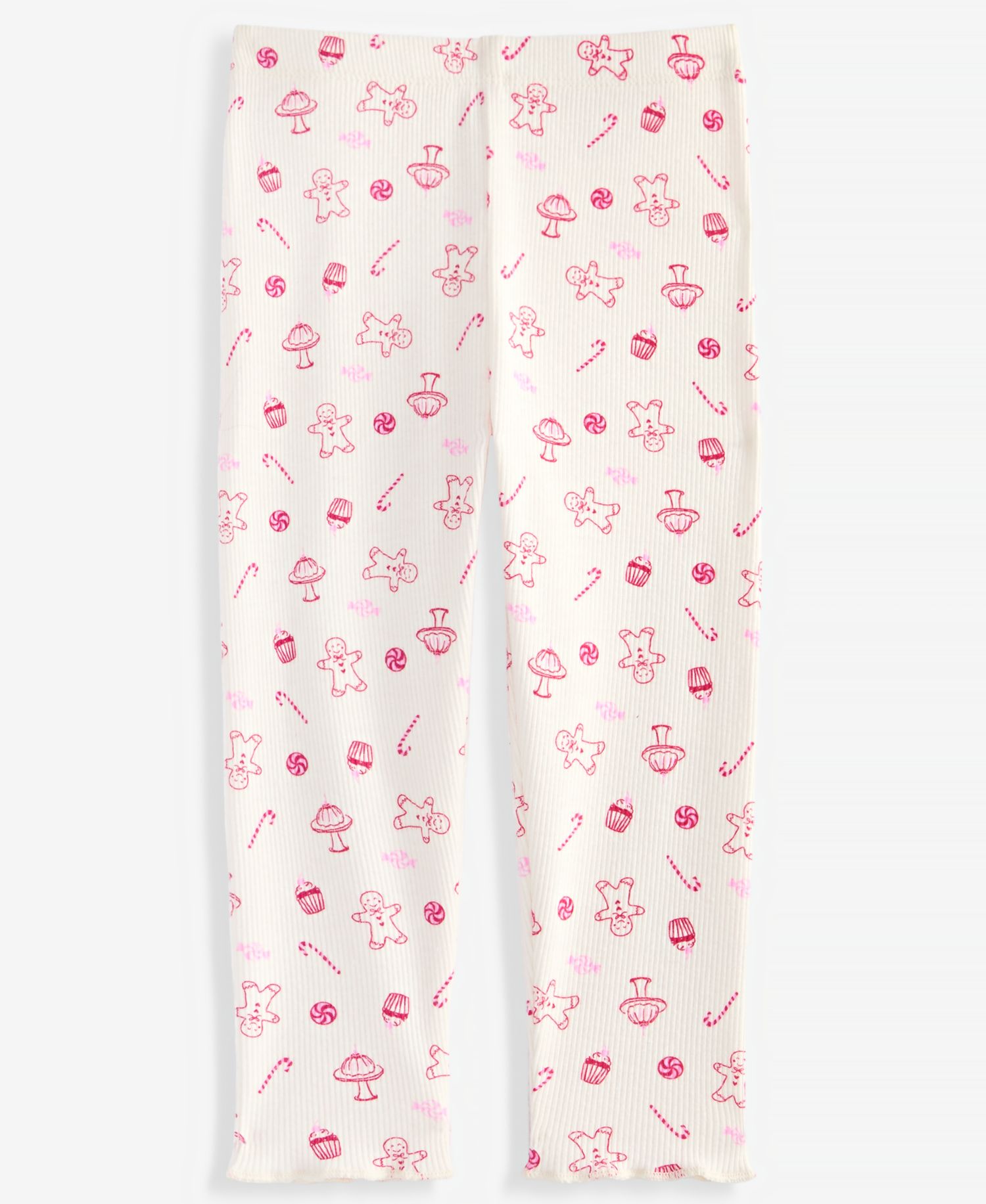 Baby Girls' 3M-24M Mix & Match Little-Treats-Print Ribbed Leggings