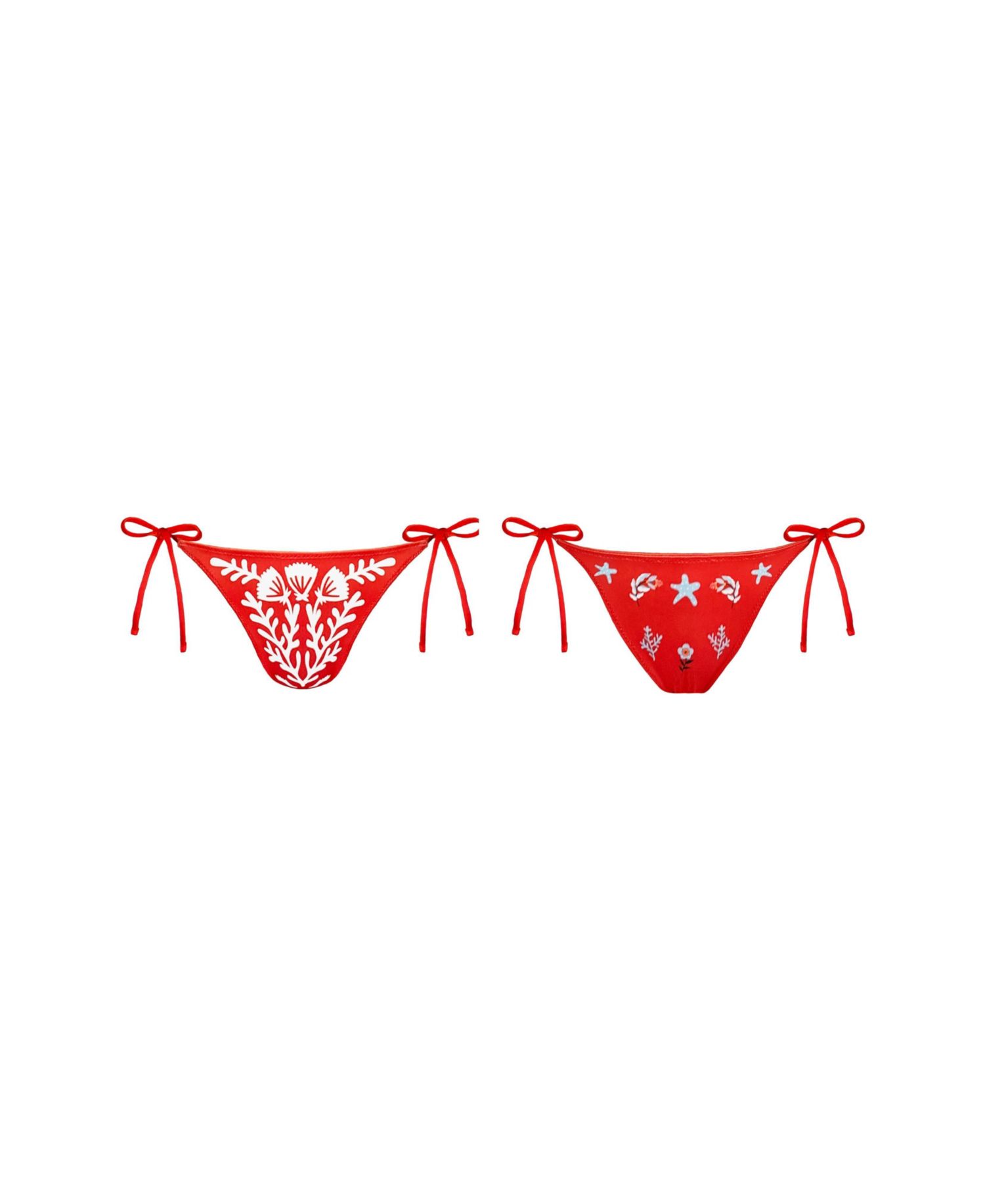 Women's Coral Garden Reversible Tie Side Bottom
