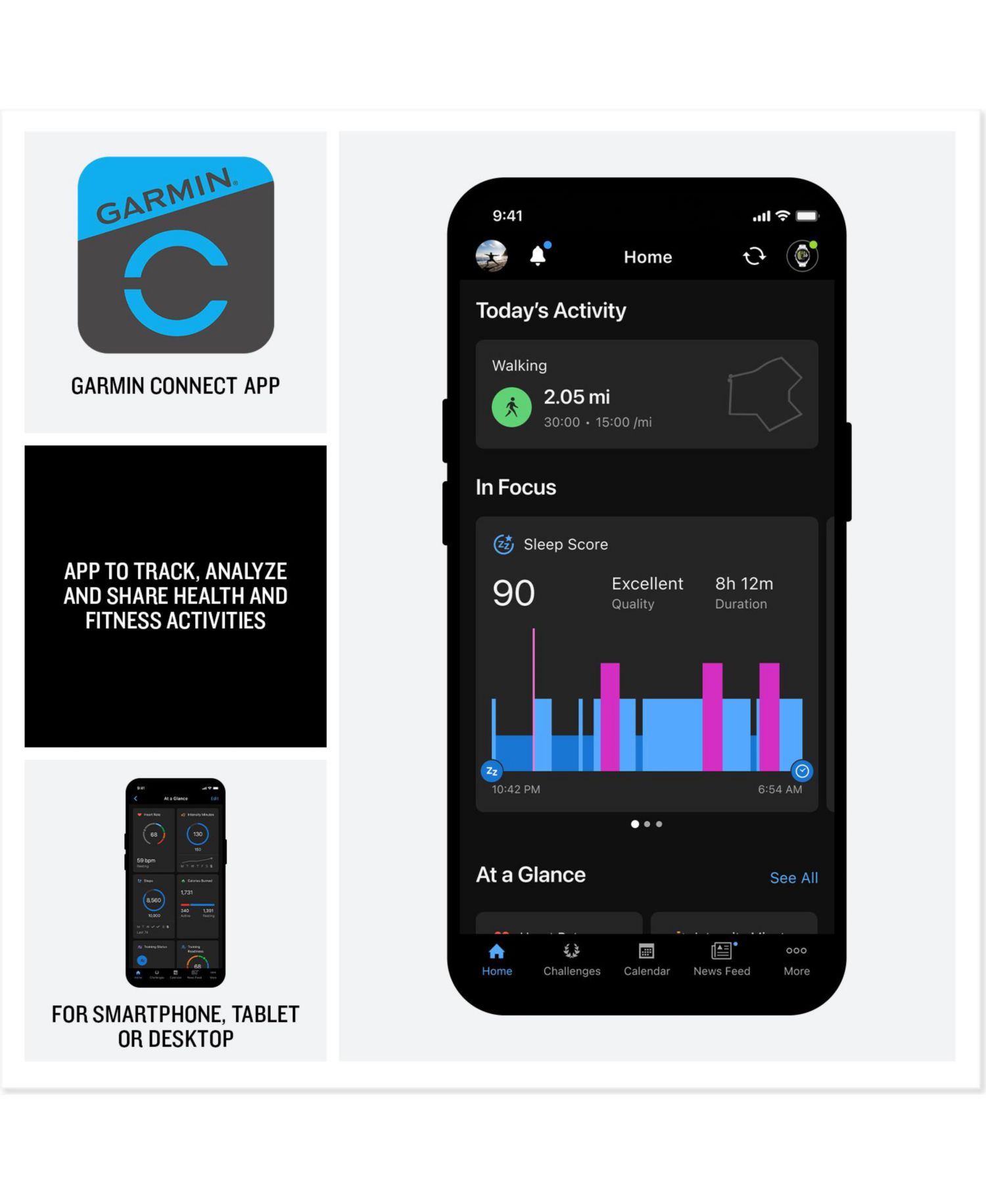 Forerunner 170 GPS Running Heart Rate Smartwatch, Silicone, 43mm