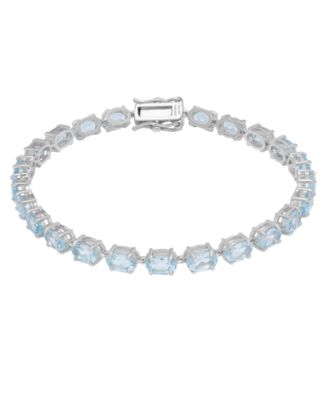 Blue Topaz (13.11 ct. t.w.) Bracelet in Sterling Silver