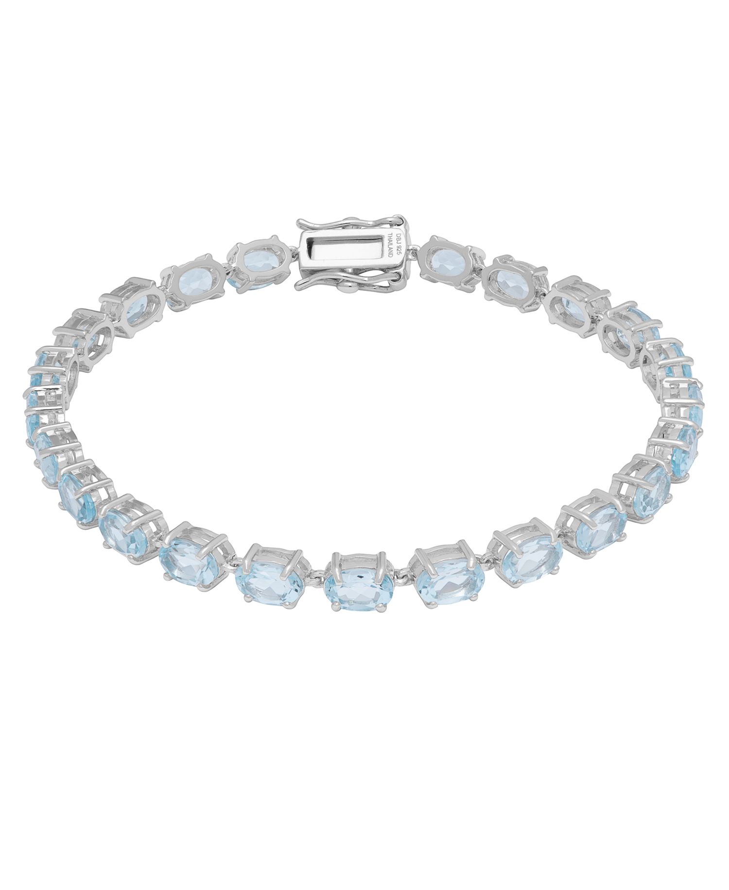 Blue Topaz (13.11 ct. t.w.) Bracelet in Sterling Silver