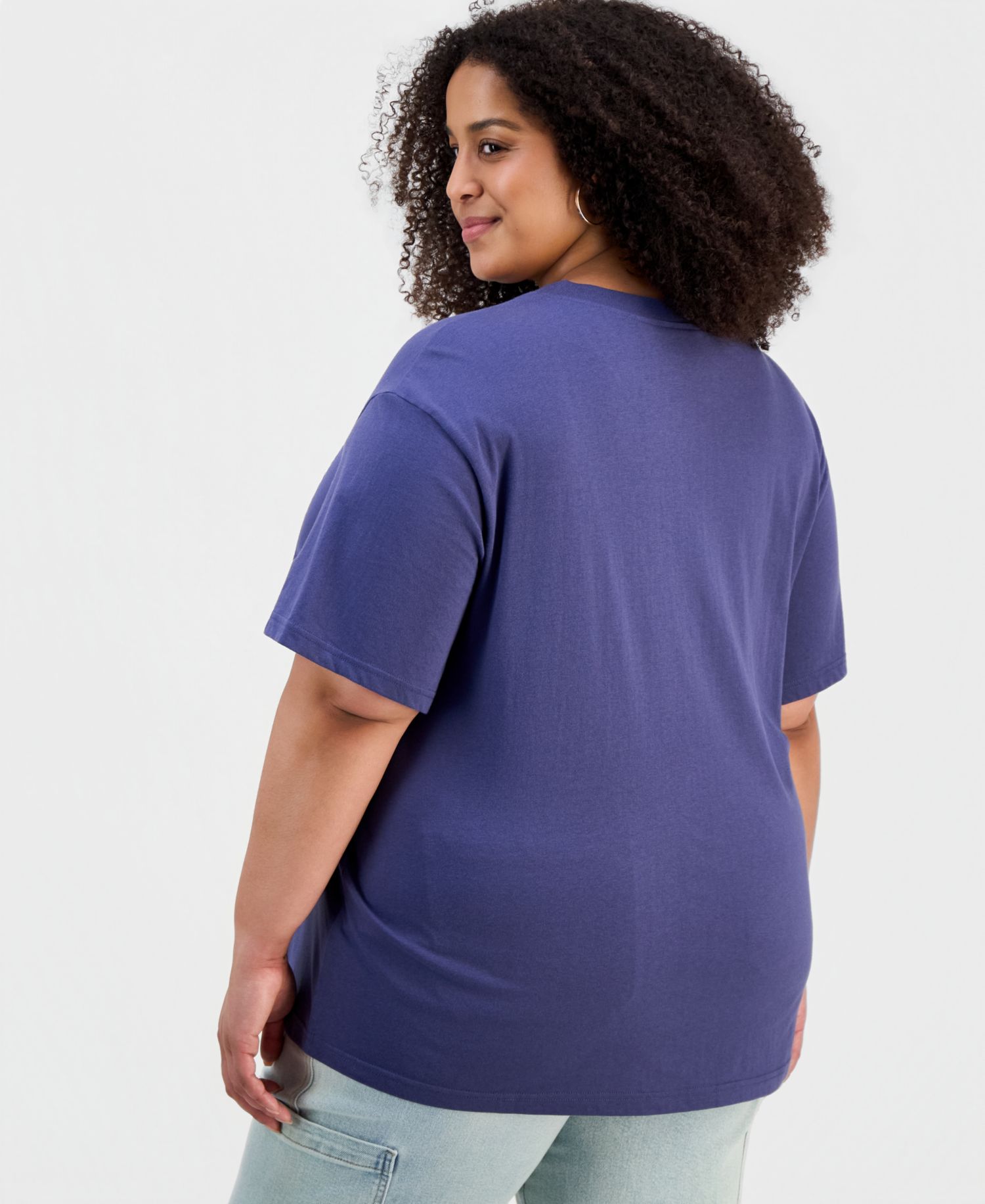 Trendy Plus Size Short-Sleeve London 10 Graphic Varsity Boyfriend Tee