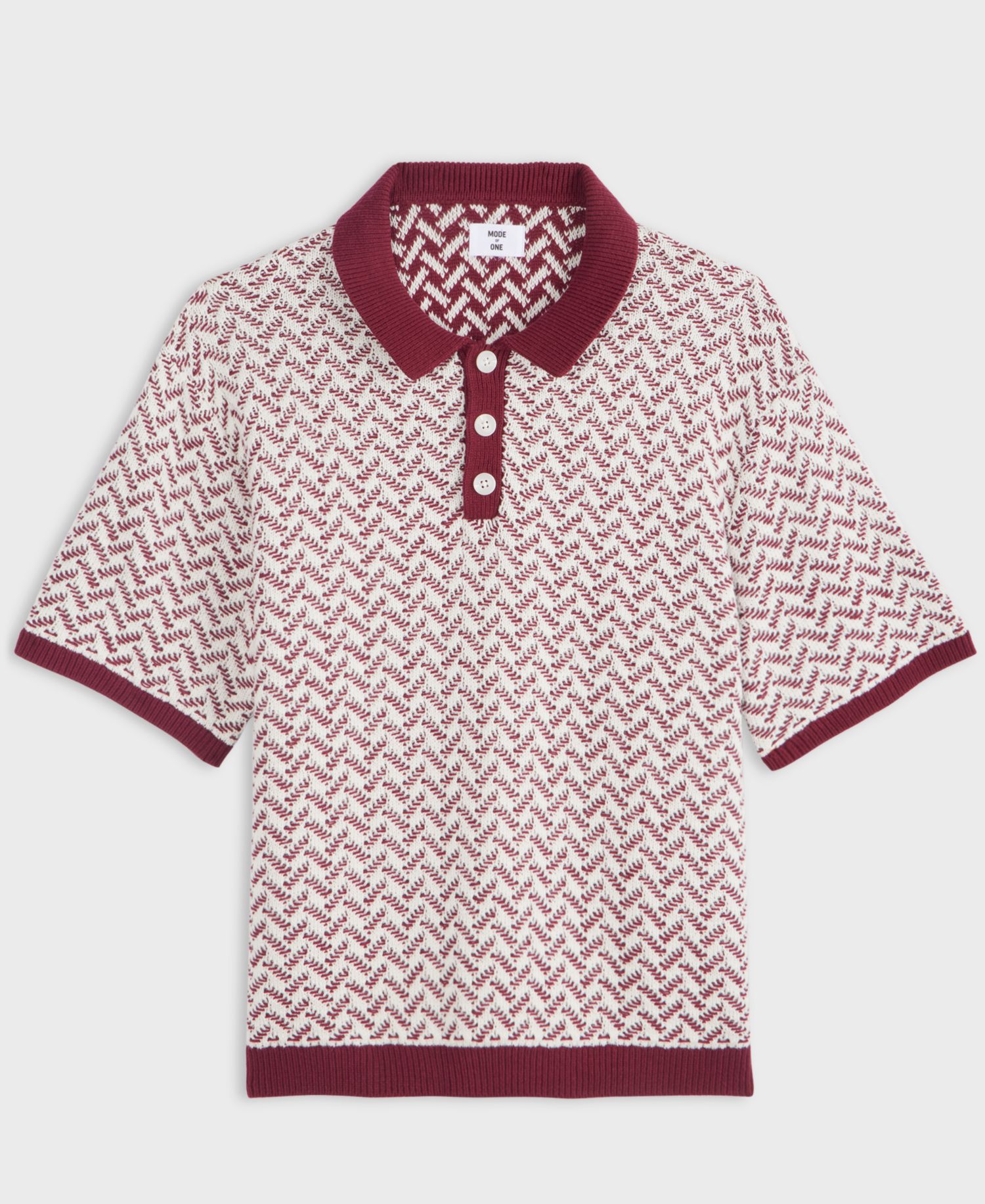 Men's Leo Short-Sleeve Polo Sweater