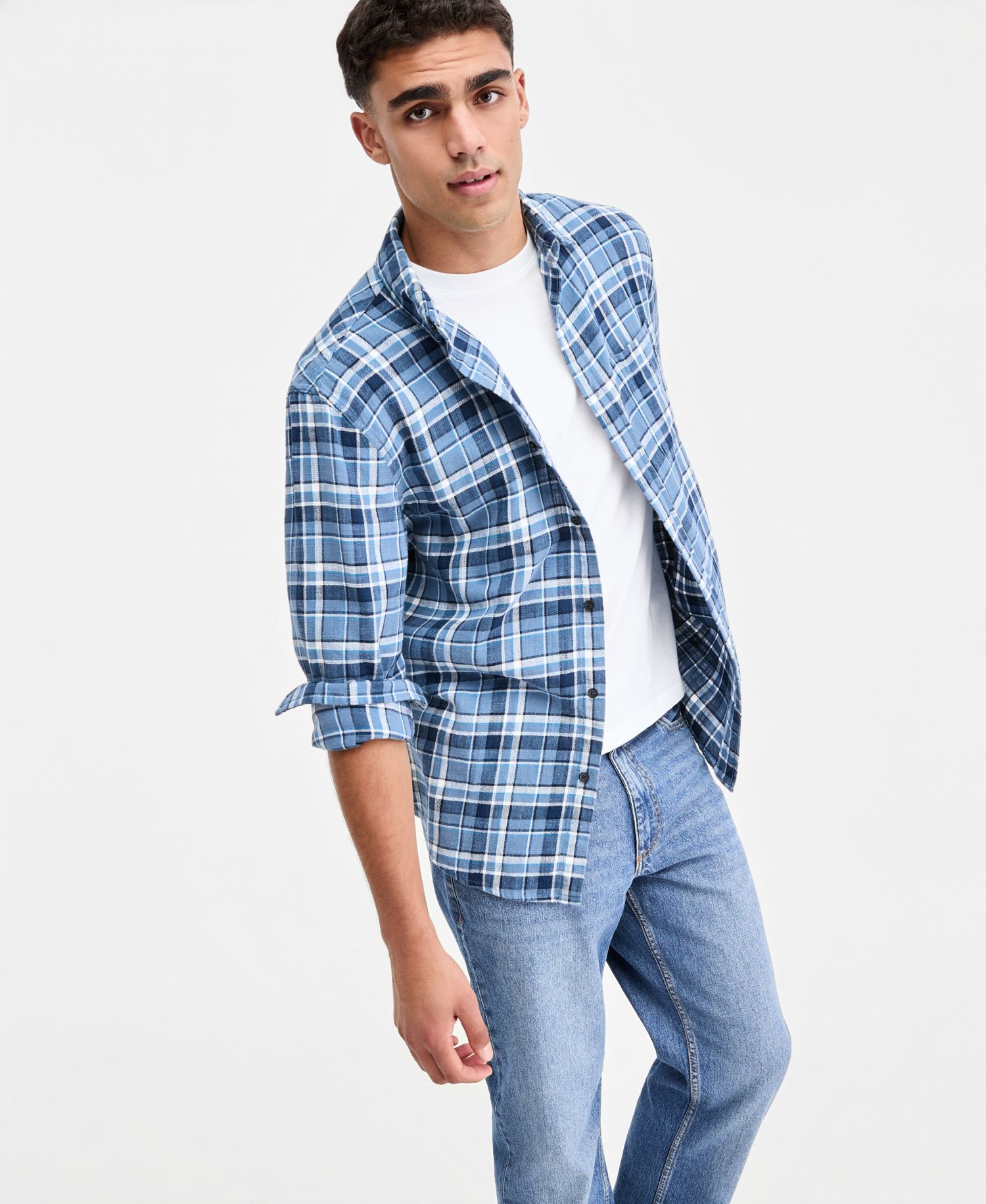 Men's Dexter Plaid Long-Sleeve Shirt