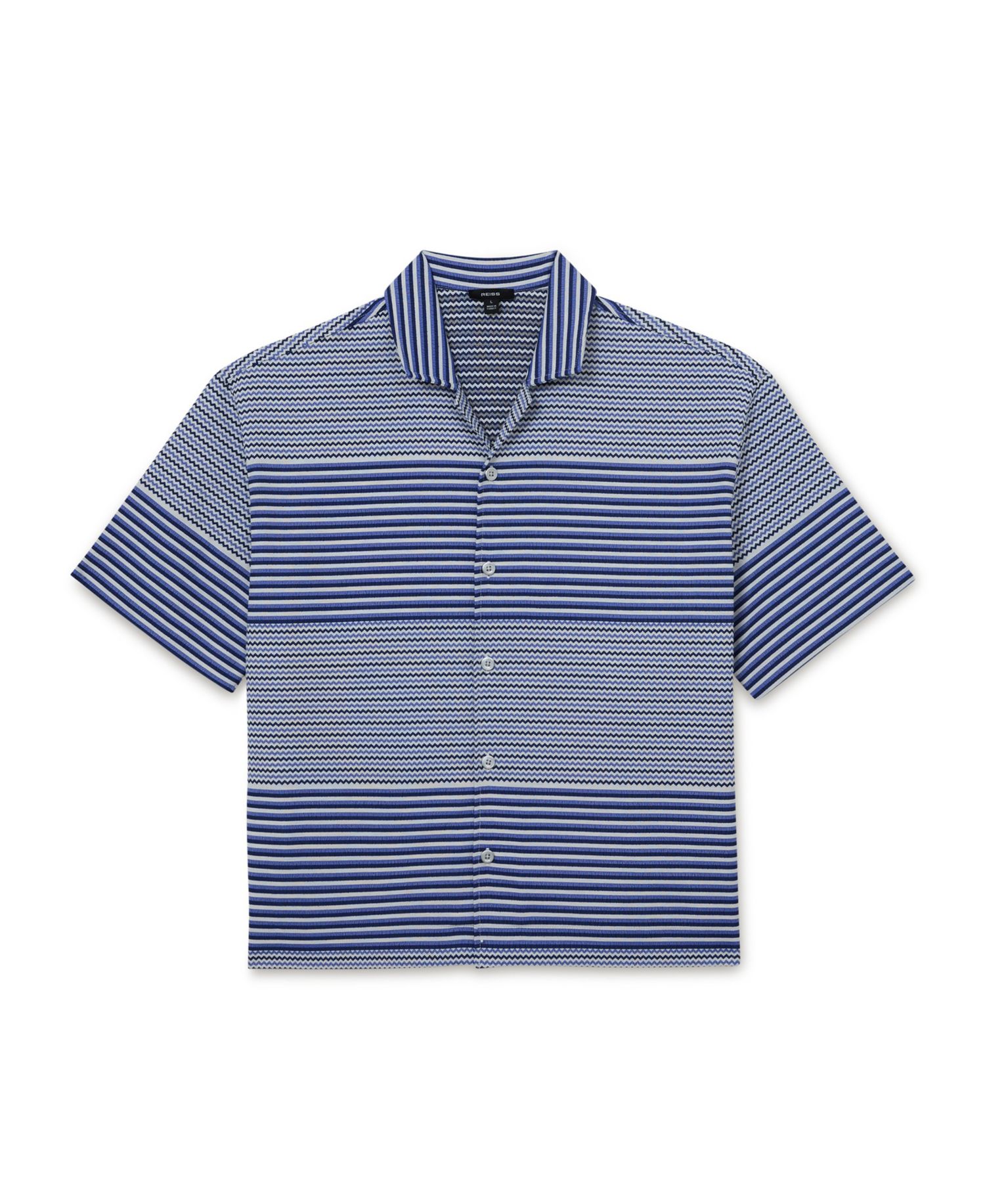 Men's Solstice Stripe Placement Cuban Shirt