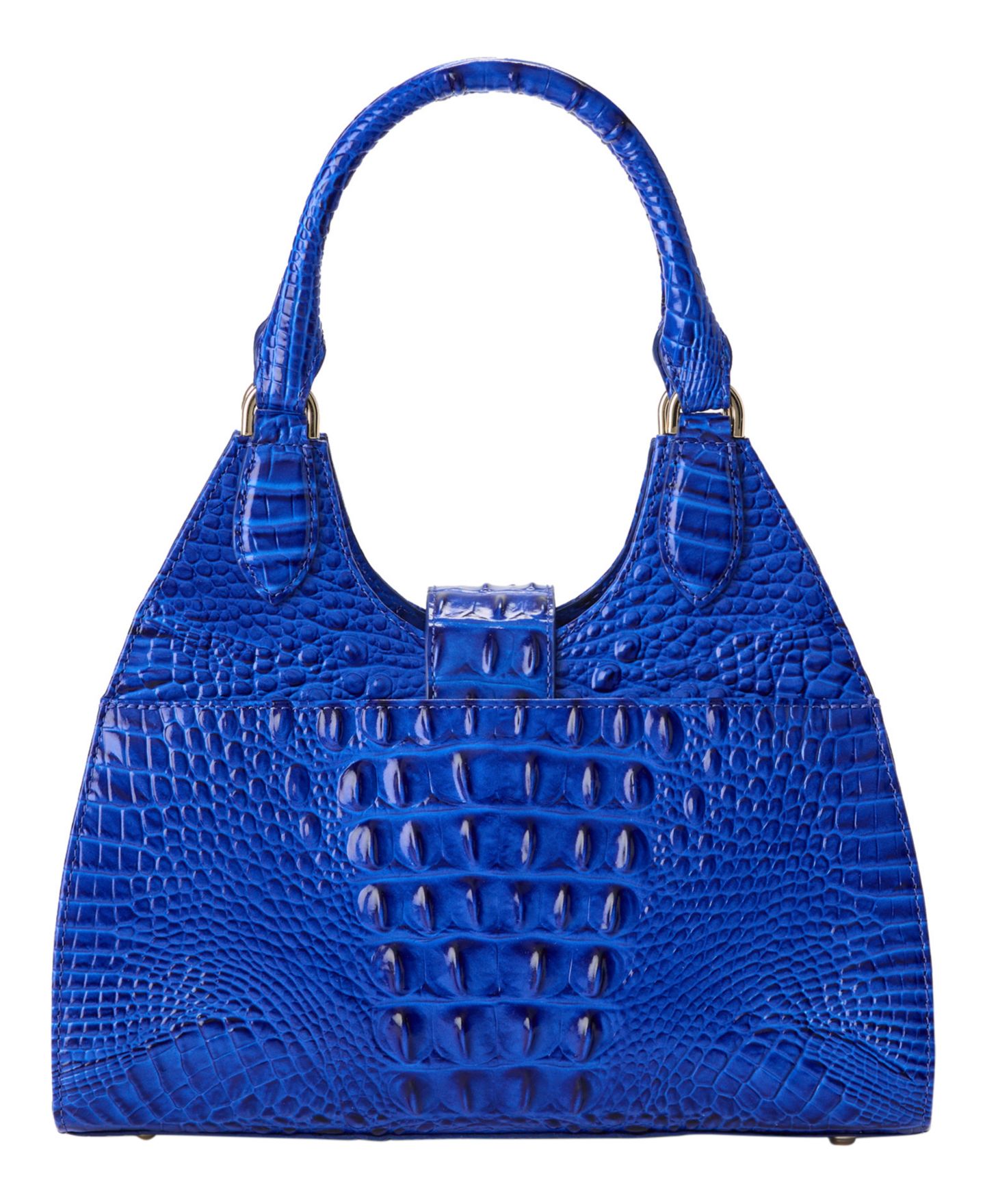 Женская сумка Brahmin Adrian Melbourne Small Leather Satchel, цвет: Ultramarine Melbourne — фото 2
