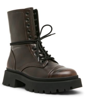Women's Ariella Lace-Up Lug Combat Boots