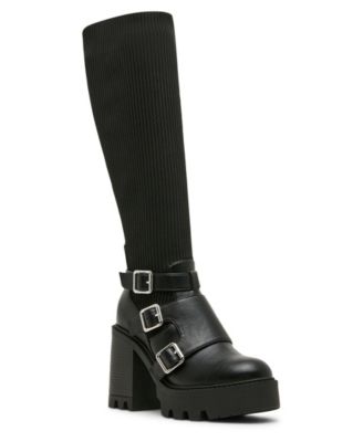 Women's Kuddle Buckle Platform Lug Knit Boots