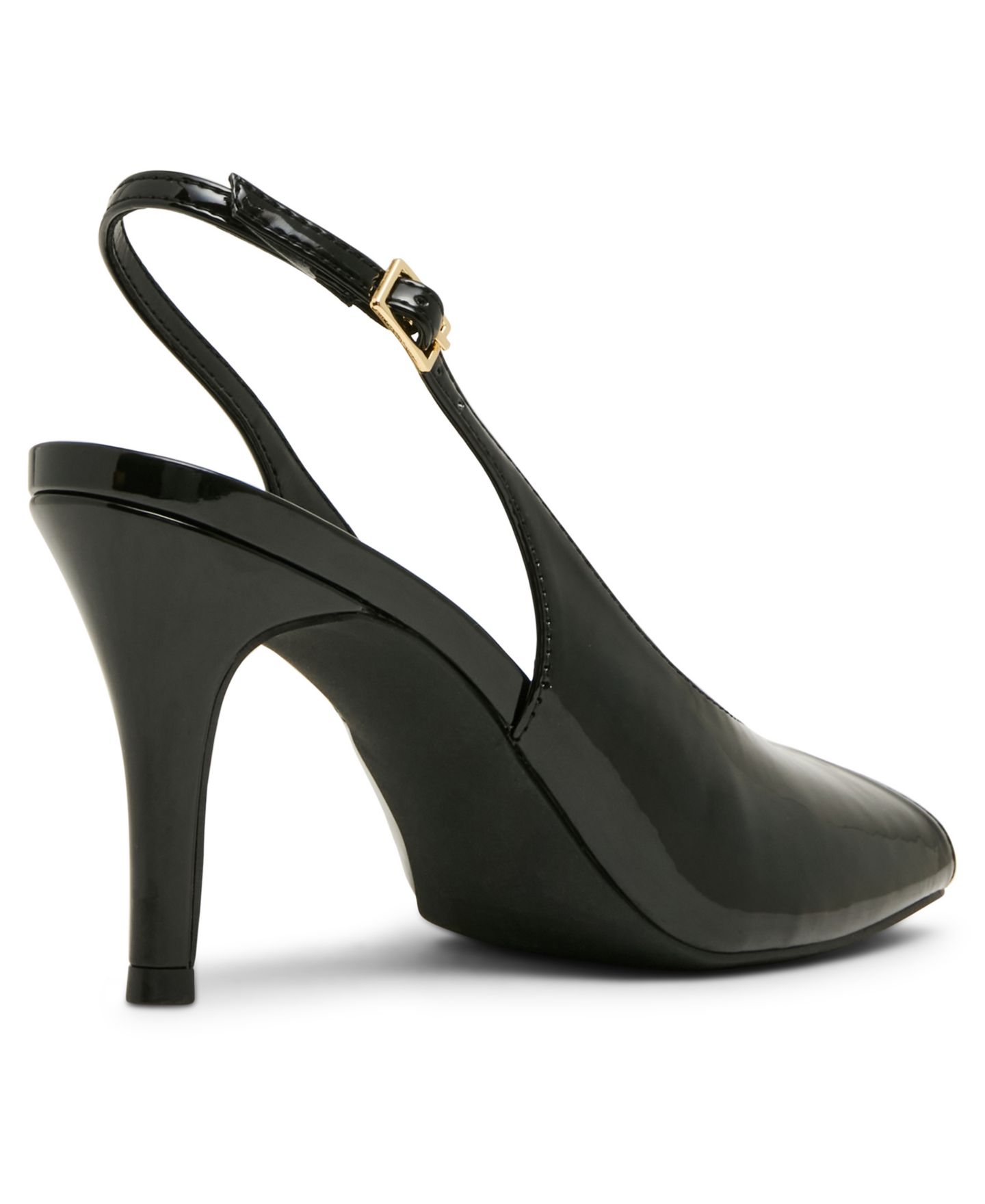 Женские туфли Madden Girl Parade Slingback Peep Toe Pumps, цвет: Чёрный лаковый — фото 7
