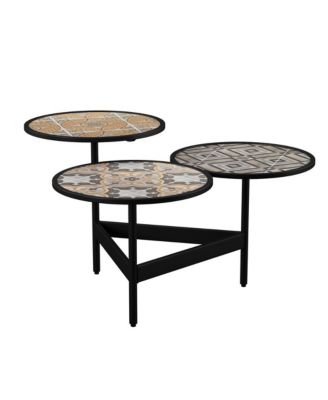 Lorengo Outdoor 3-Tier Cocktail Table
