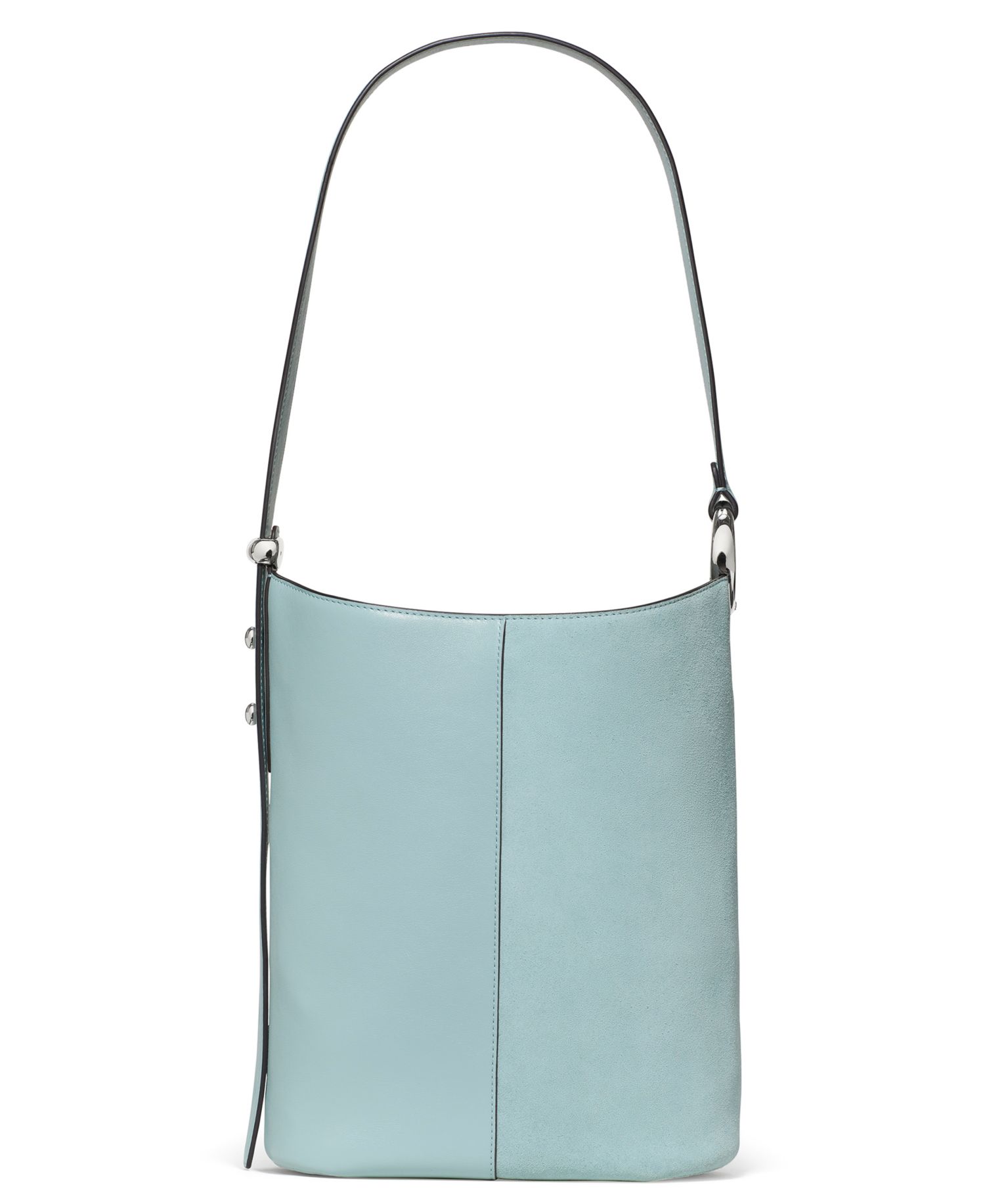 Halo Suede Medium Bucket Handbag