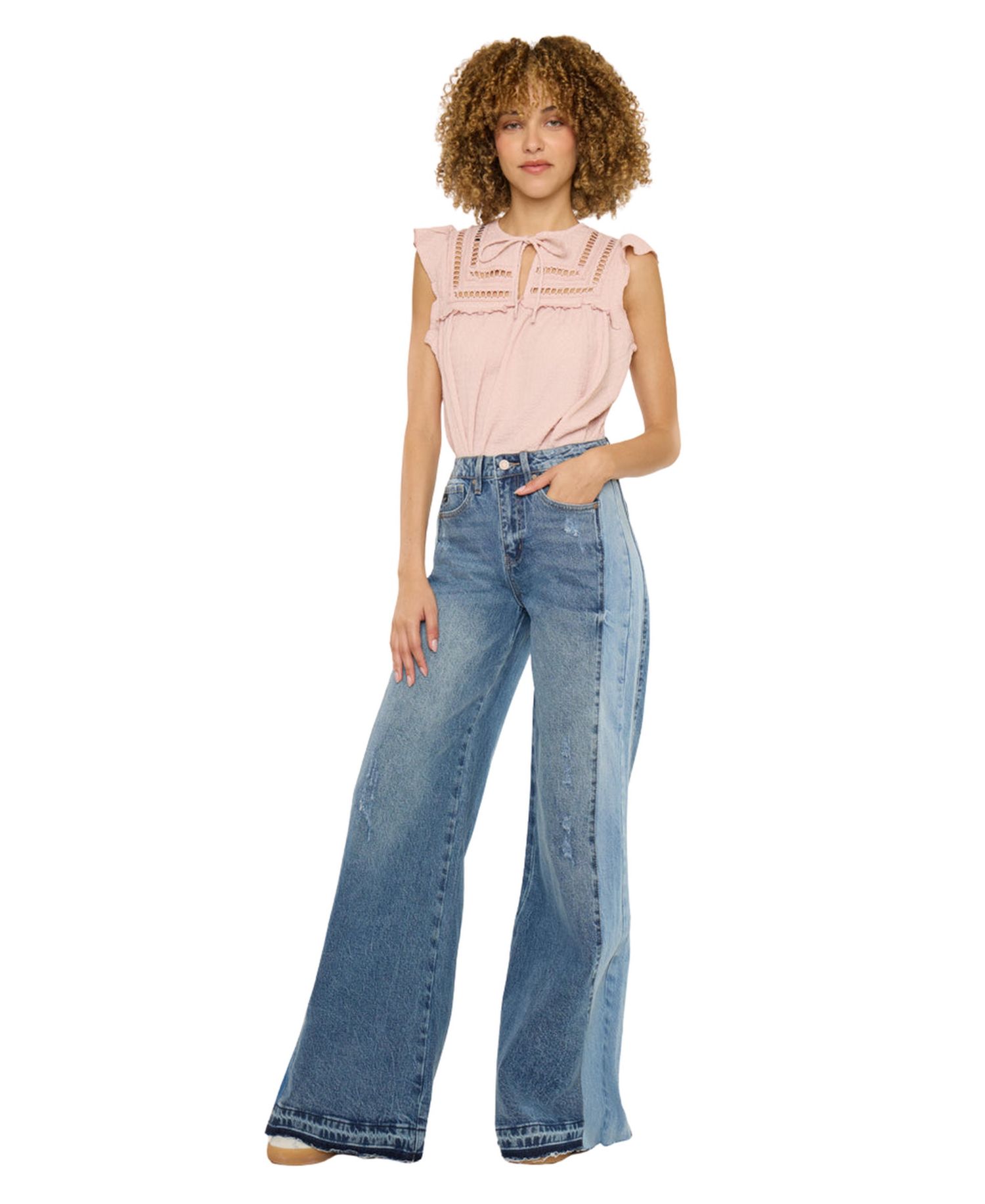 Women's Clover High Rise Wide Leg Jeans