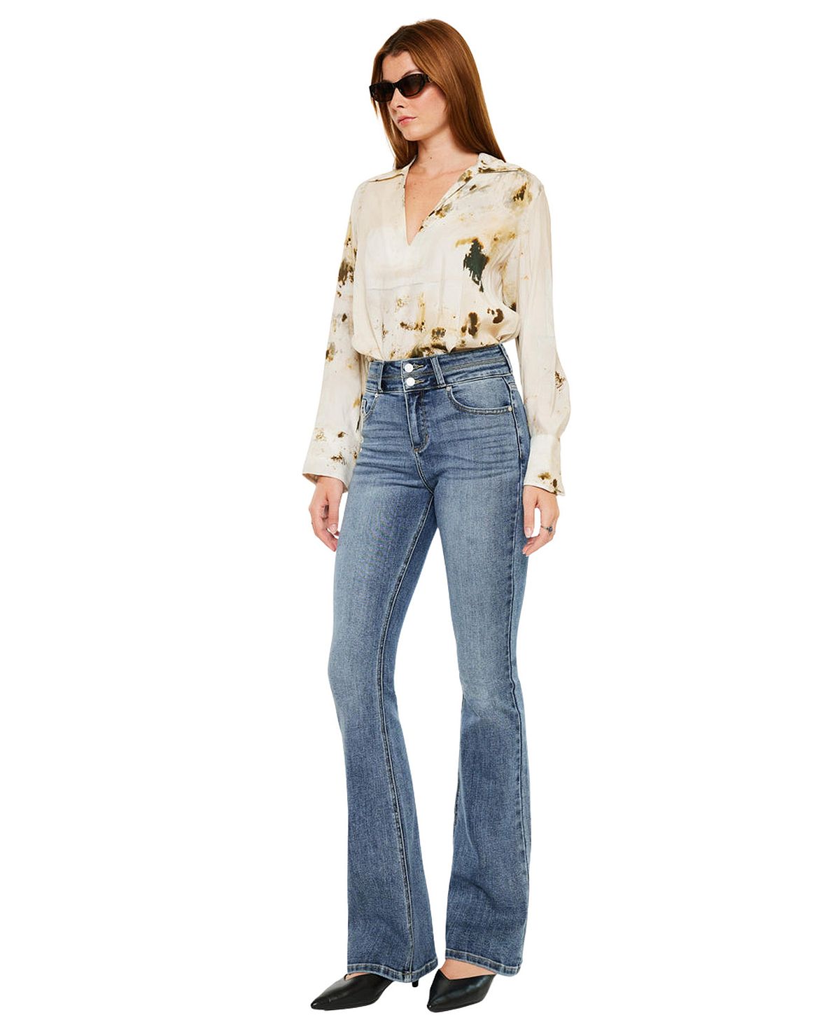 KanCan Women's Raven High Rise Skinny Bootcut Jeans view 6 — MAYCSS fashion products