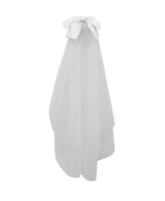 Miss Circle Womens Wedding Veil With Satin Bow 85$