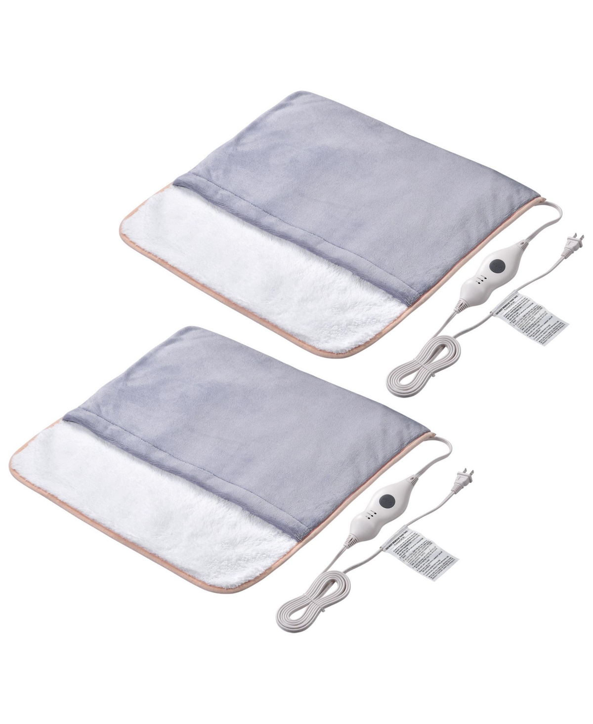 Yescom 2 Packs Electric Heated Foot Warmer Unisex Winter Foot Heating Pad Auto Shut Off - Natrual