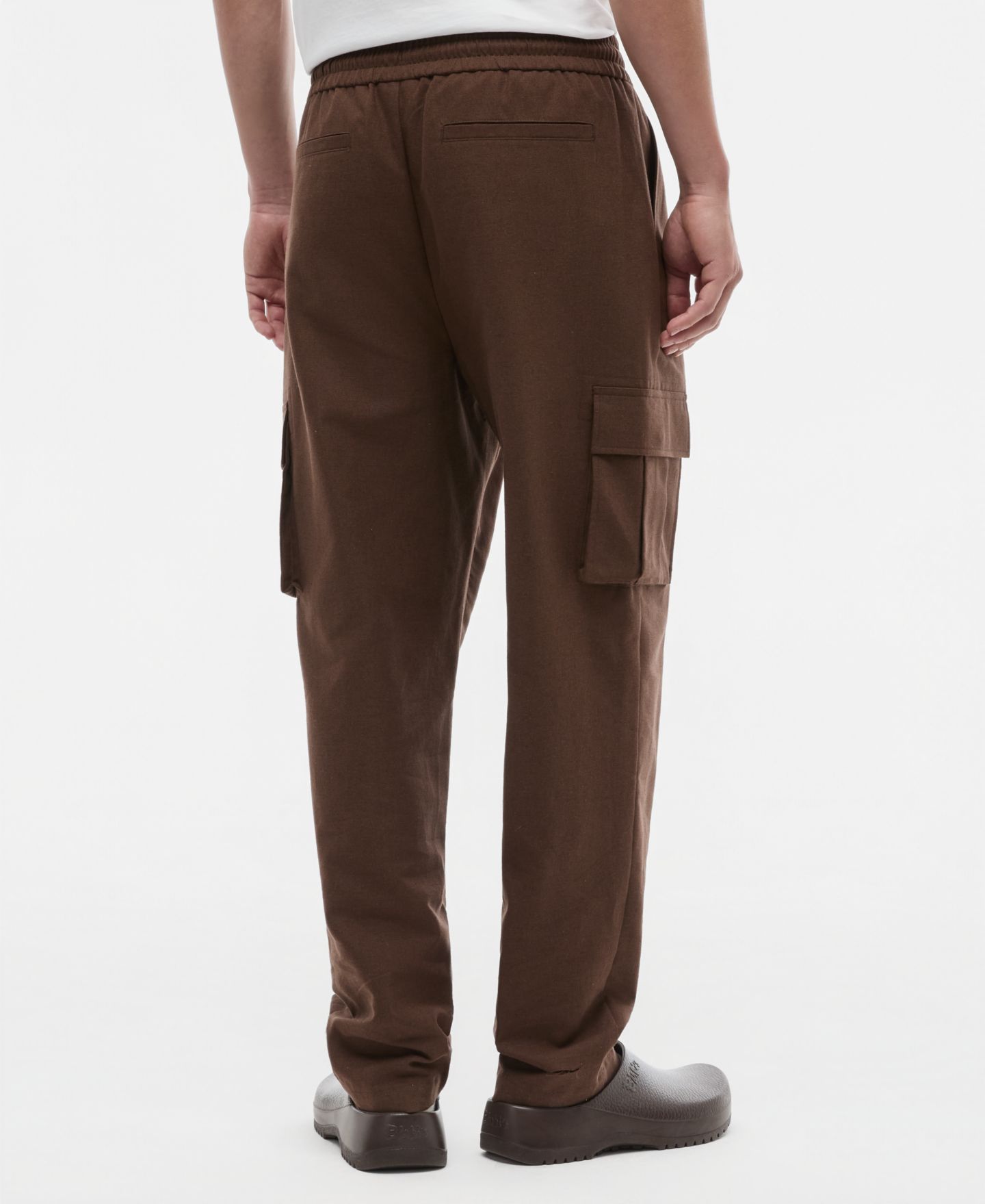Мужские брюки Mode of One Relaxed-Fit Utility Cargo-Pocket, цвет: Шоколадный — фото 4