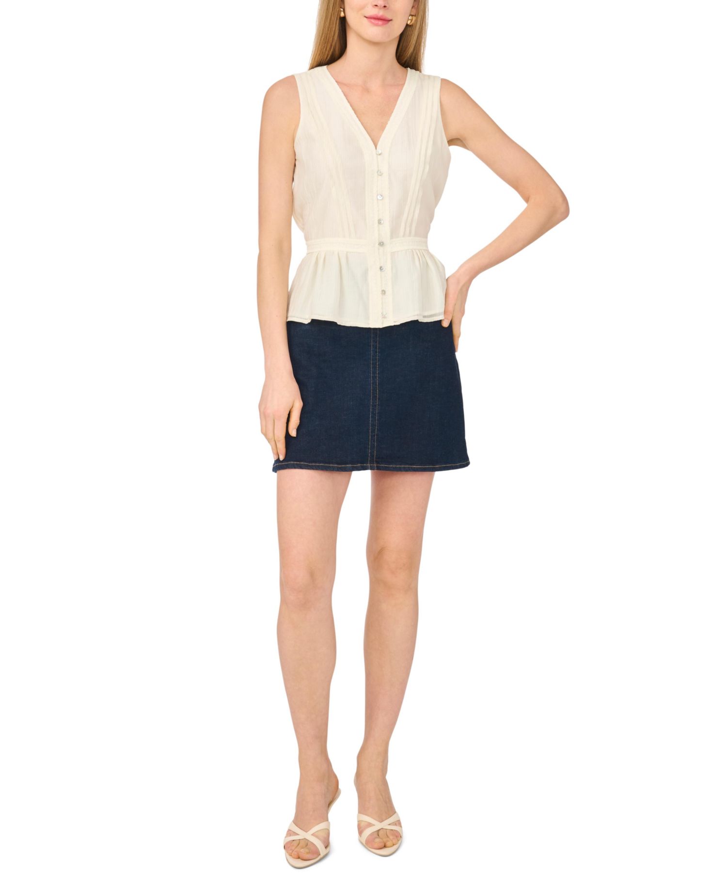 Women's Sleeveless V-Neck Top