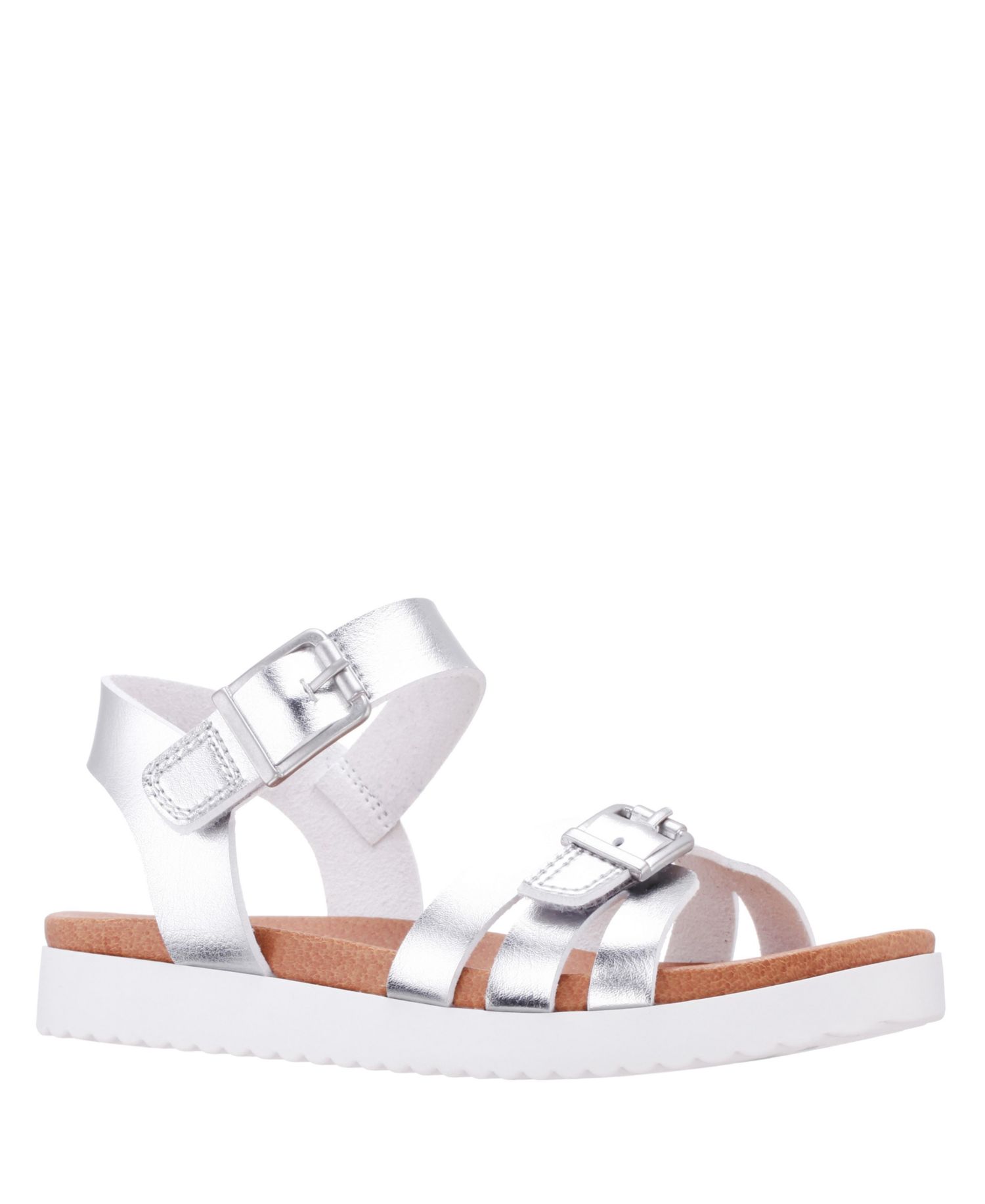 Girls Lacey Metallic Adjustable strap Sandals