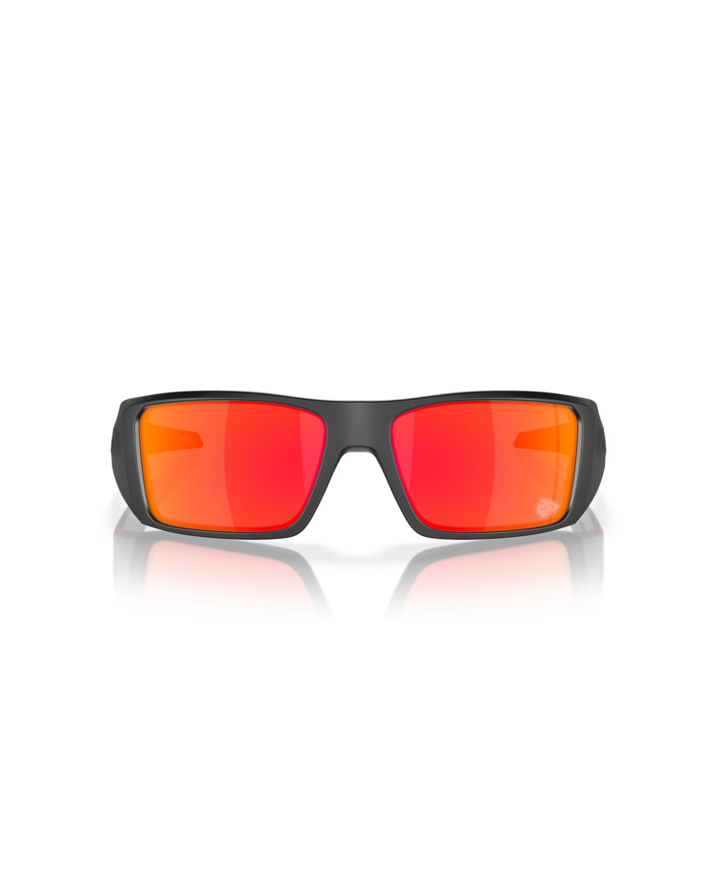 Мужские солнцезащитные очки Oakley Kansas City Chiefs Heliostat Rectangle Sunglasses, OO9231, цвет: Матовый чёрный — фото 9