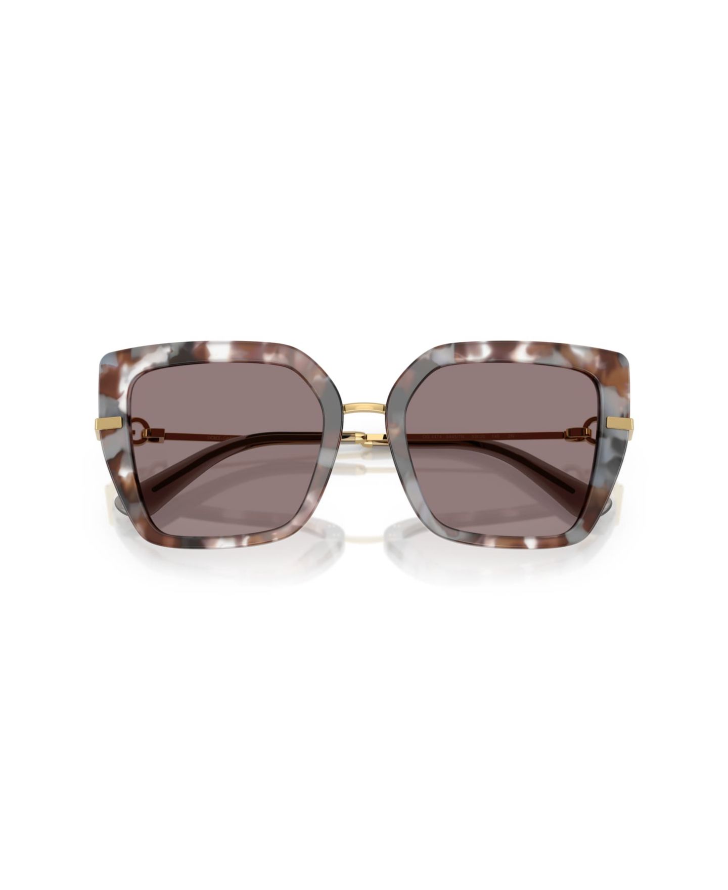 Женские солнцезащитные очки Dolce&Gabbana Butterfly Sunglasses, DG4474, цвет: Гавана серый — фото 5