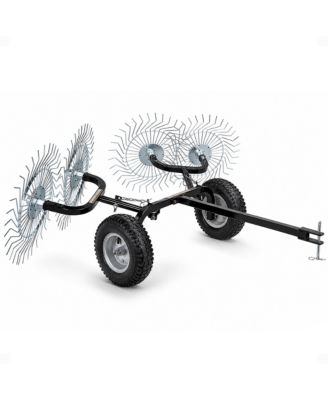 Acreage Rake, Steel Tow Behind Dethatcher for Lawn and Garden, 48 Inch