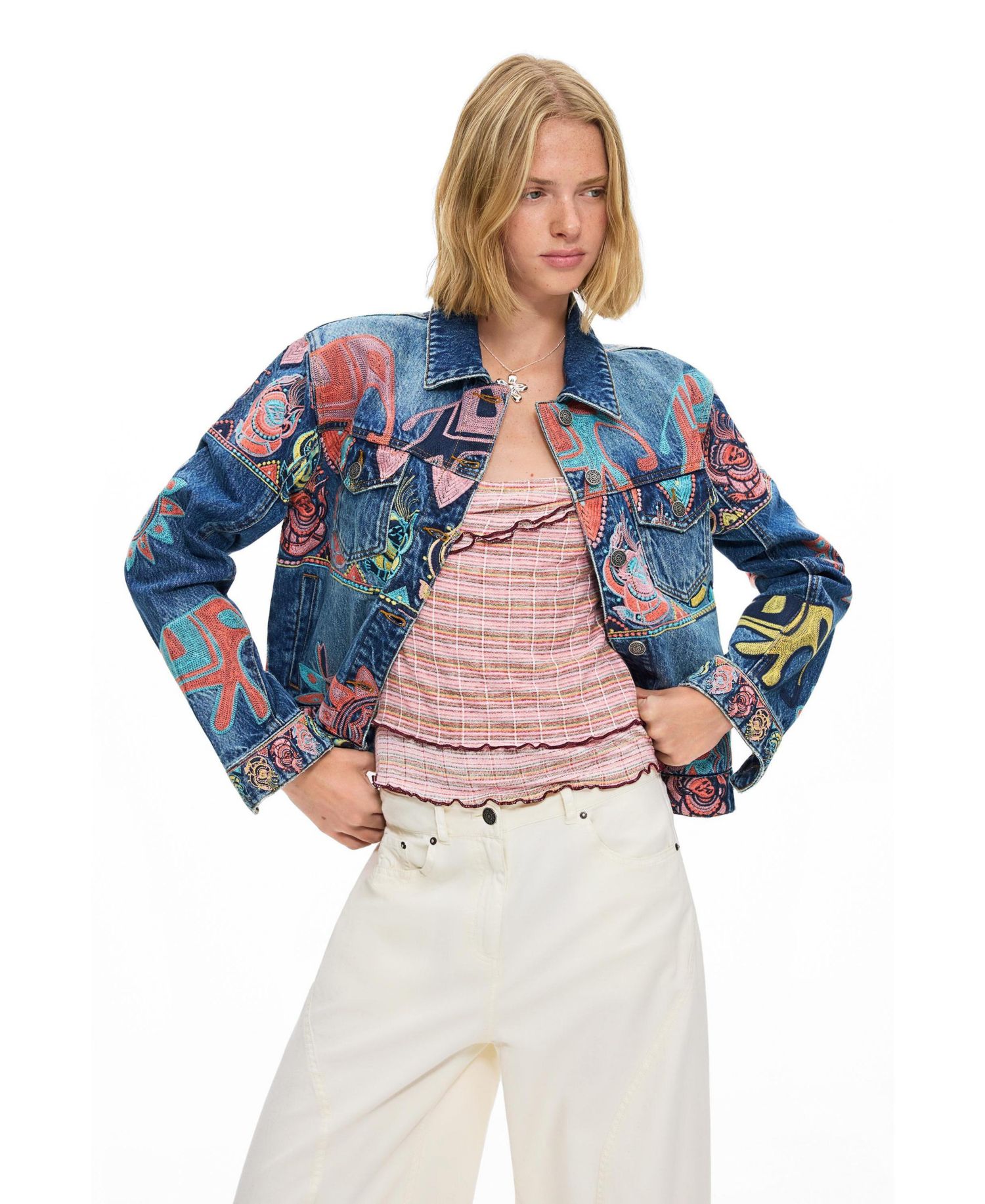 Women's Printed Jacket 100% Cotton