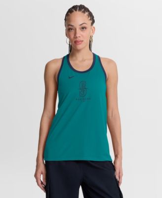 Women's Teal Seattle Mariners Tri-Blend Dri-FIT Racerback Tank Top