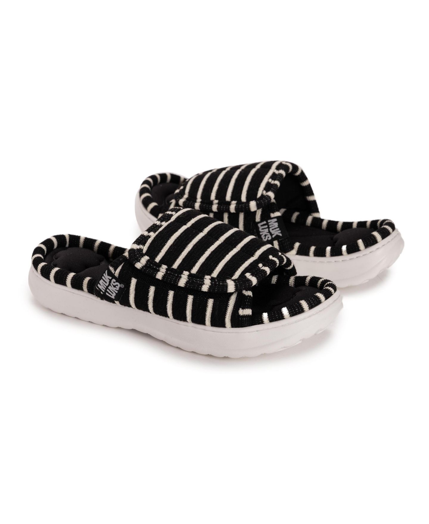 Женские тапочки MUK LUKS Raelynn Slide Slipper, цвет: Чёрный — фото 8