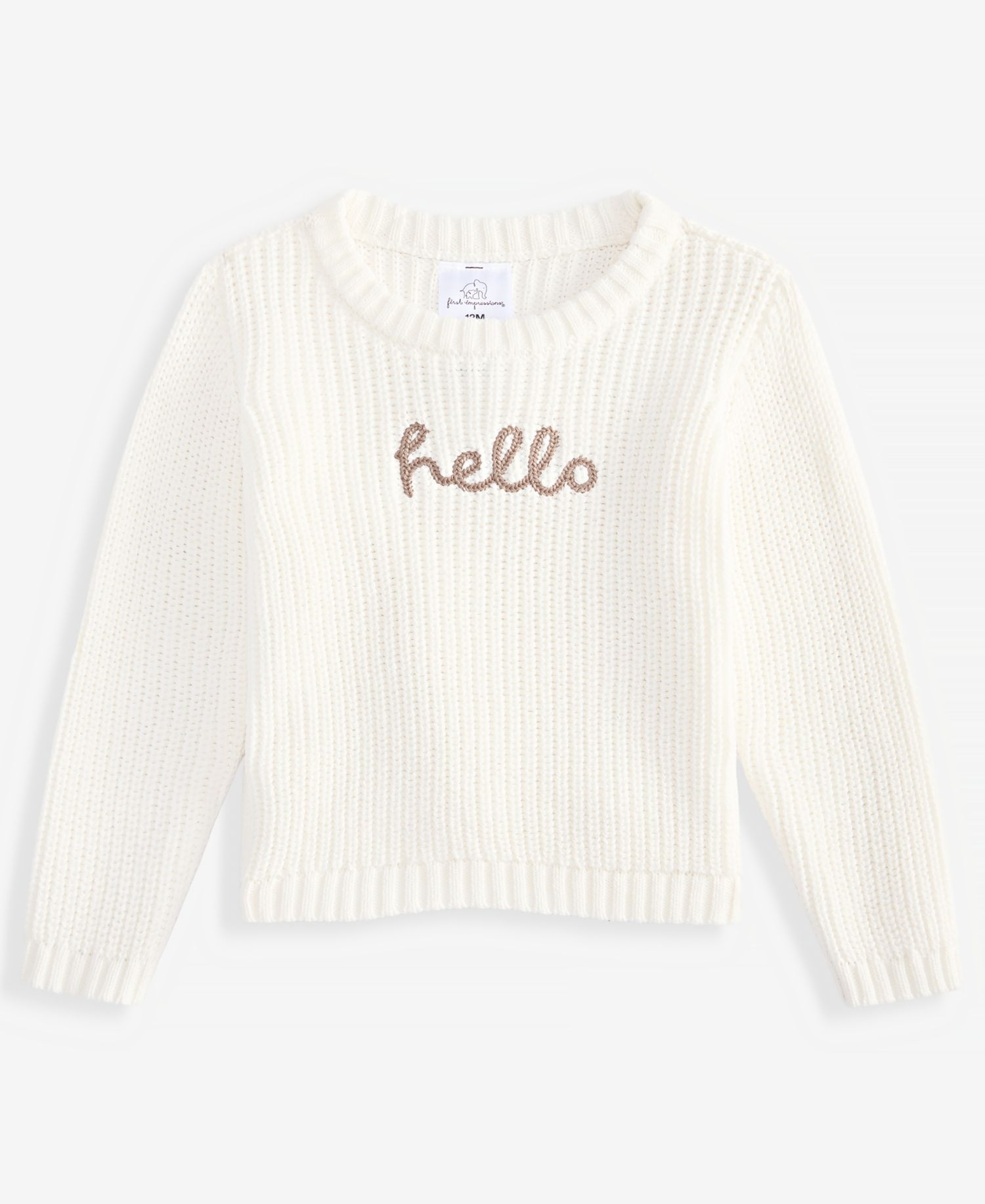 Baby 0M-24M Mix & Match Long-Sleeve Cotton Hello Sweater