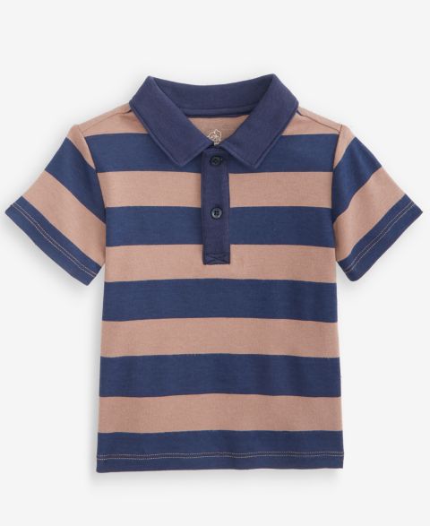 Футболка First Impressions Mix & Match Short-Sleeve Rugby-Stripe Polo T-Shirt для мальчиков-малышей