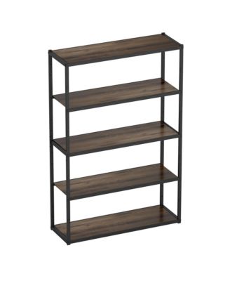 5-Shelf Heavy-Duty Adjustable Garage Storage Shelving, Black (47.2 in. W x 71.1 in. H x 15.7 in. D