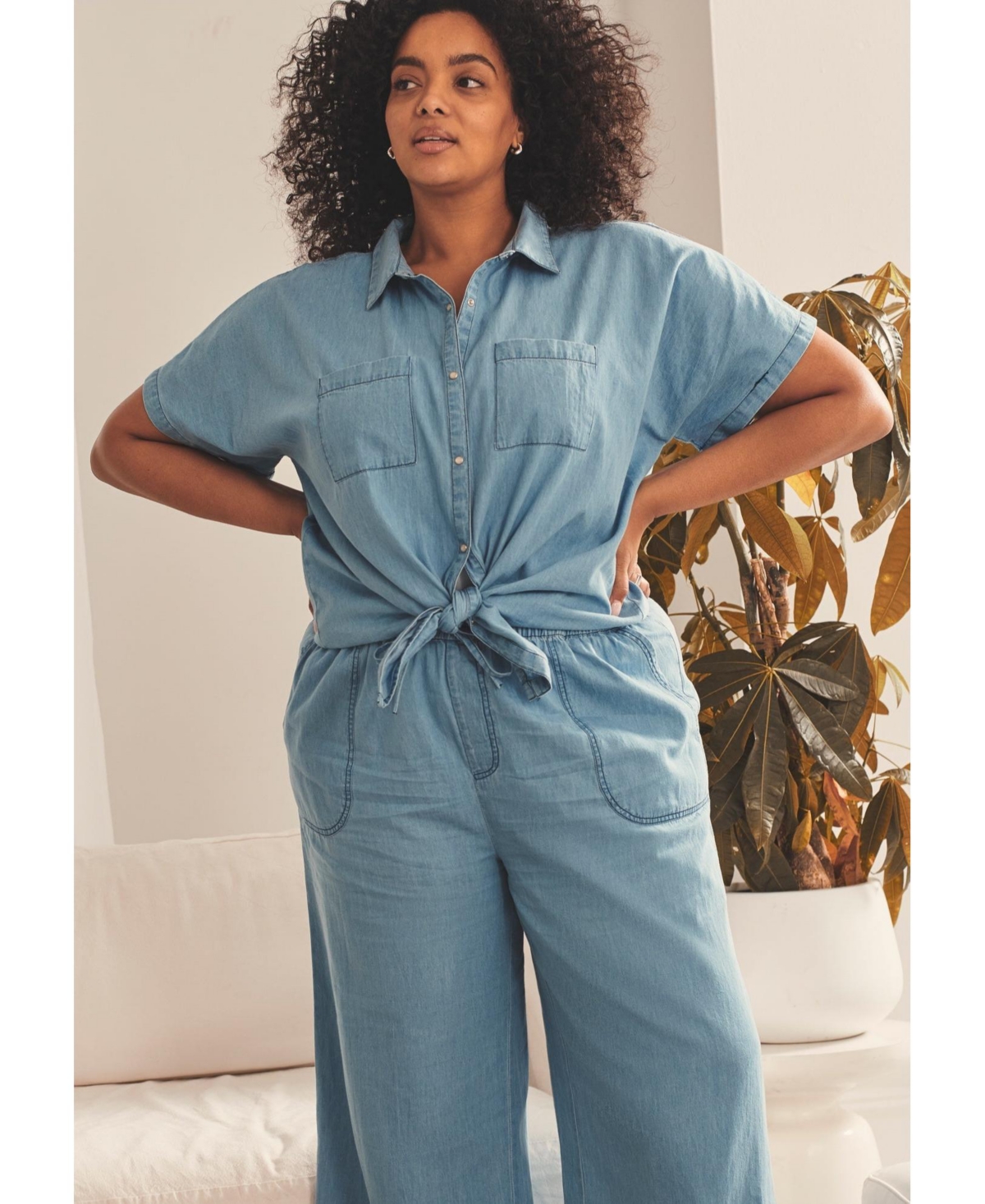 Avenue Plus Dolman Short Sleeve Women's Shirt