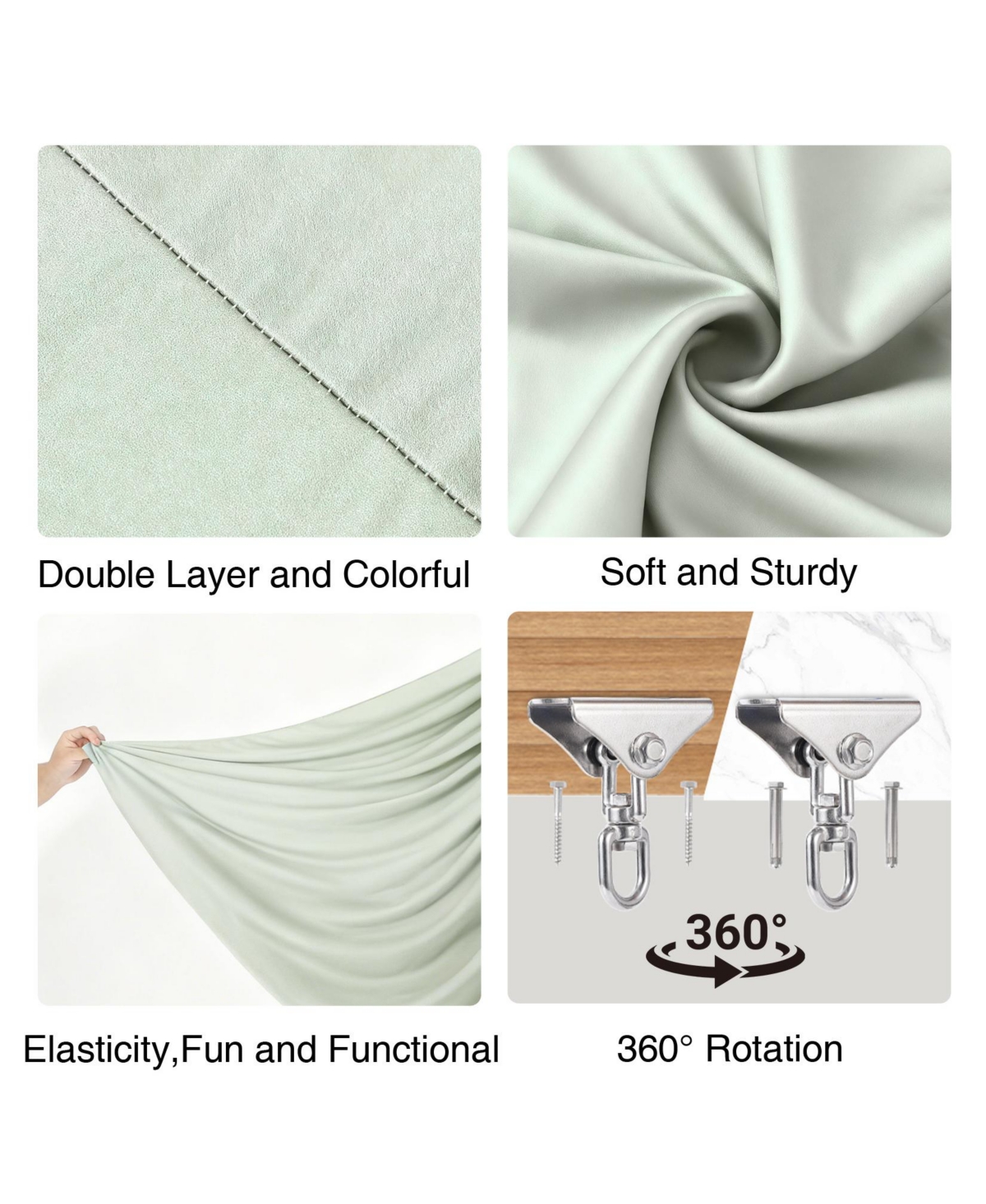 GarveeLife Dual-Layer Sensory Therapy Hammock Swing for Autism and Sensory Needs