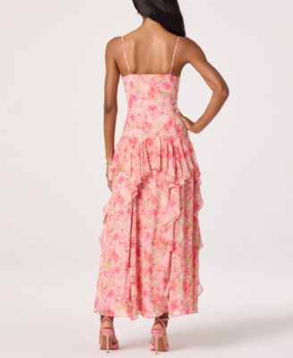 ASTR the Label Women's Livia Scoop Neck Sleeveless Maxi Dress - Macy's