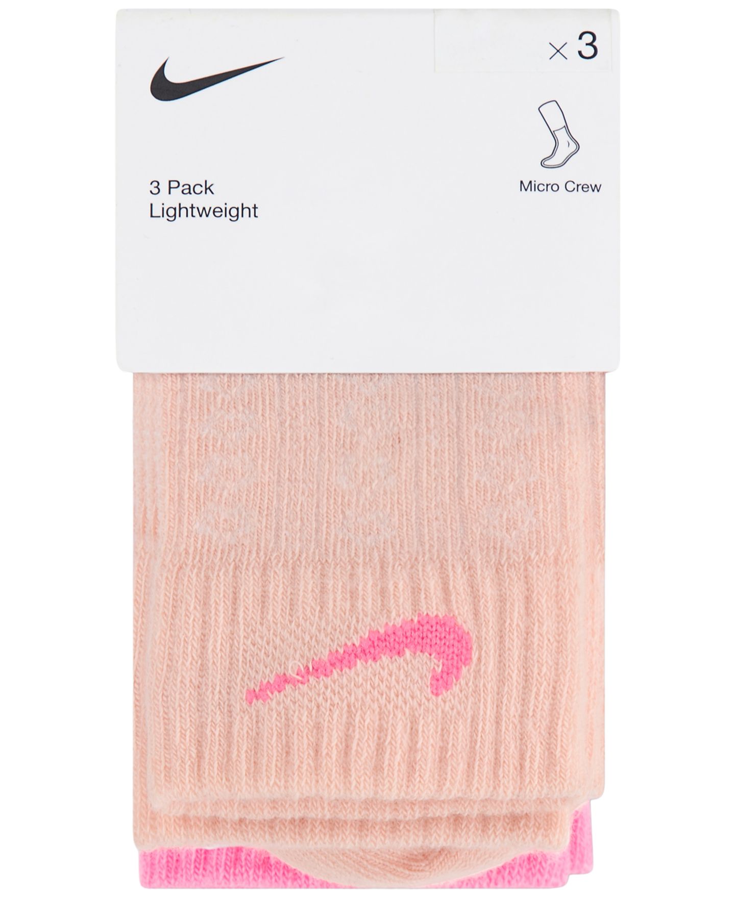 Детские носки Nike Easy Breezy из пуантели, набор из 3 пар, 4-7, цвет: Оранжевый — фото 3