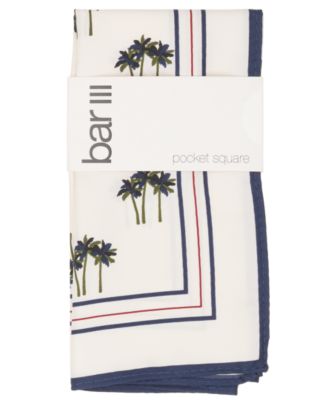 Men's Palm Printed Pocket Square